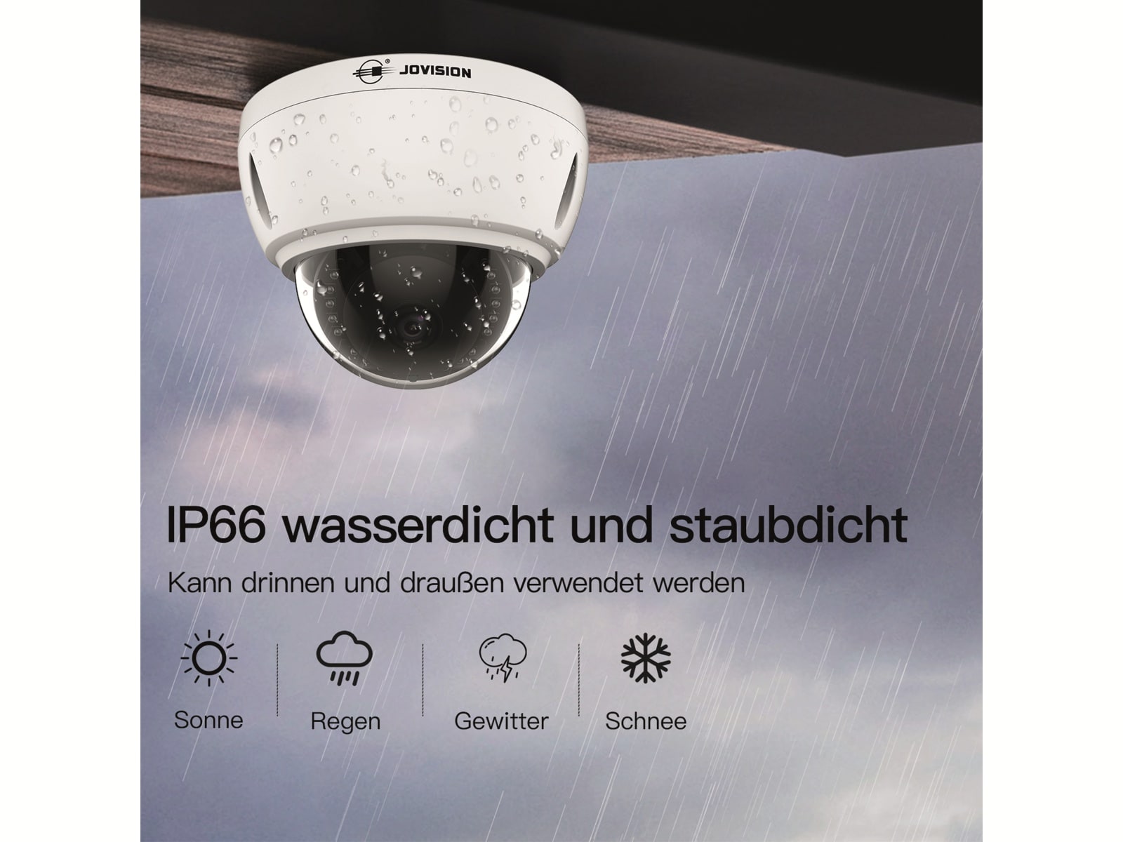 Jovision überwachungskamera CloudSEE, IP-D52, PoE, 5 MP