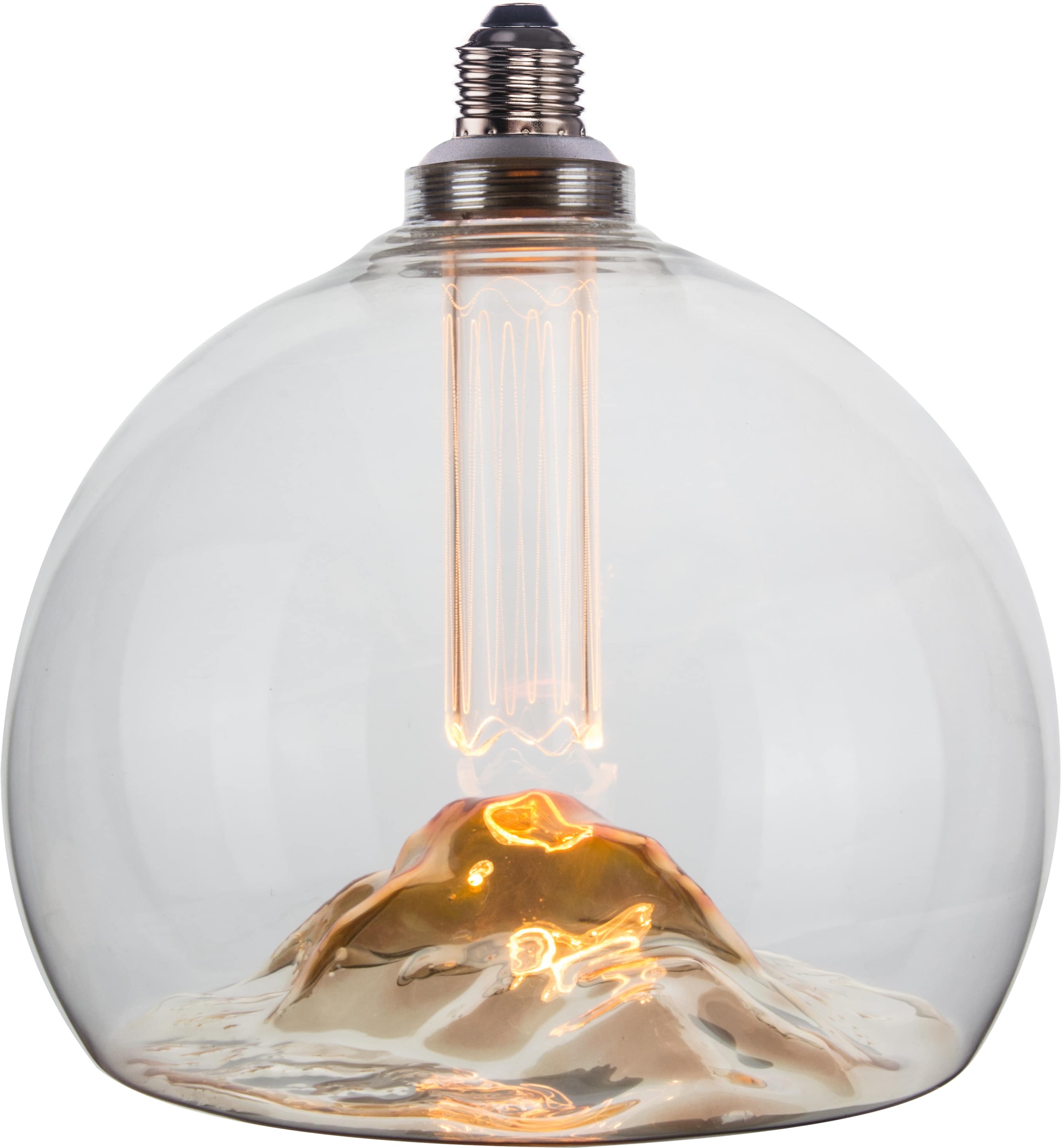 ENOVALITE LED-Filament-Lampe Mountian Globe, E27, 3,5W, 120lm, 1800K