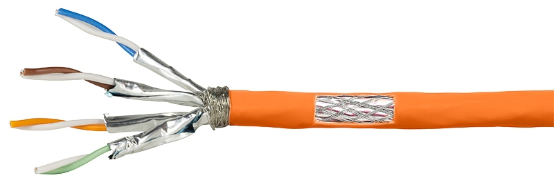 LOGILINK CAT.7 Netzwerkkabel CPV0058, Installation, AWG23, orange, 200 m