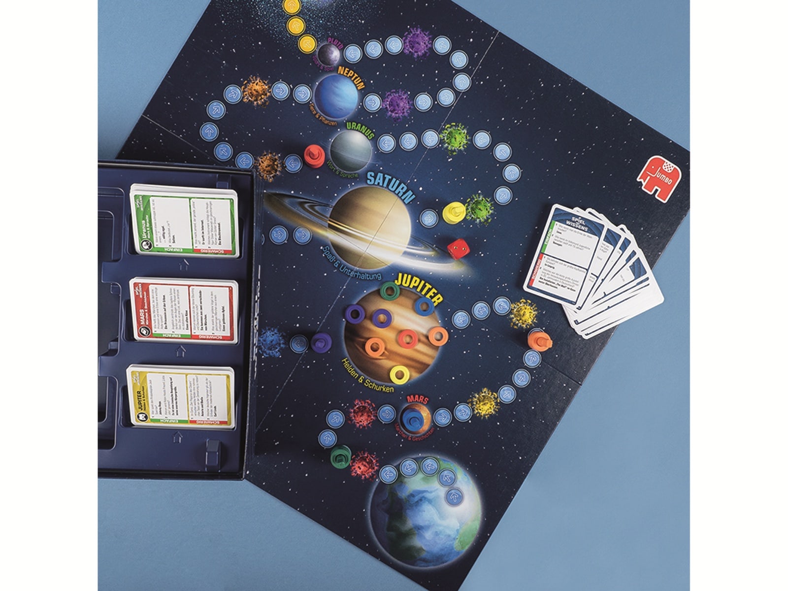 JUMBO Spiele Familienspiel, 19498, Spiel des Wissens