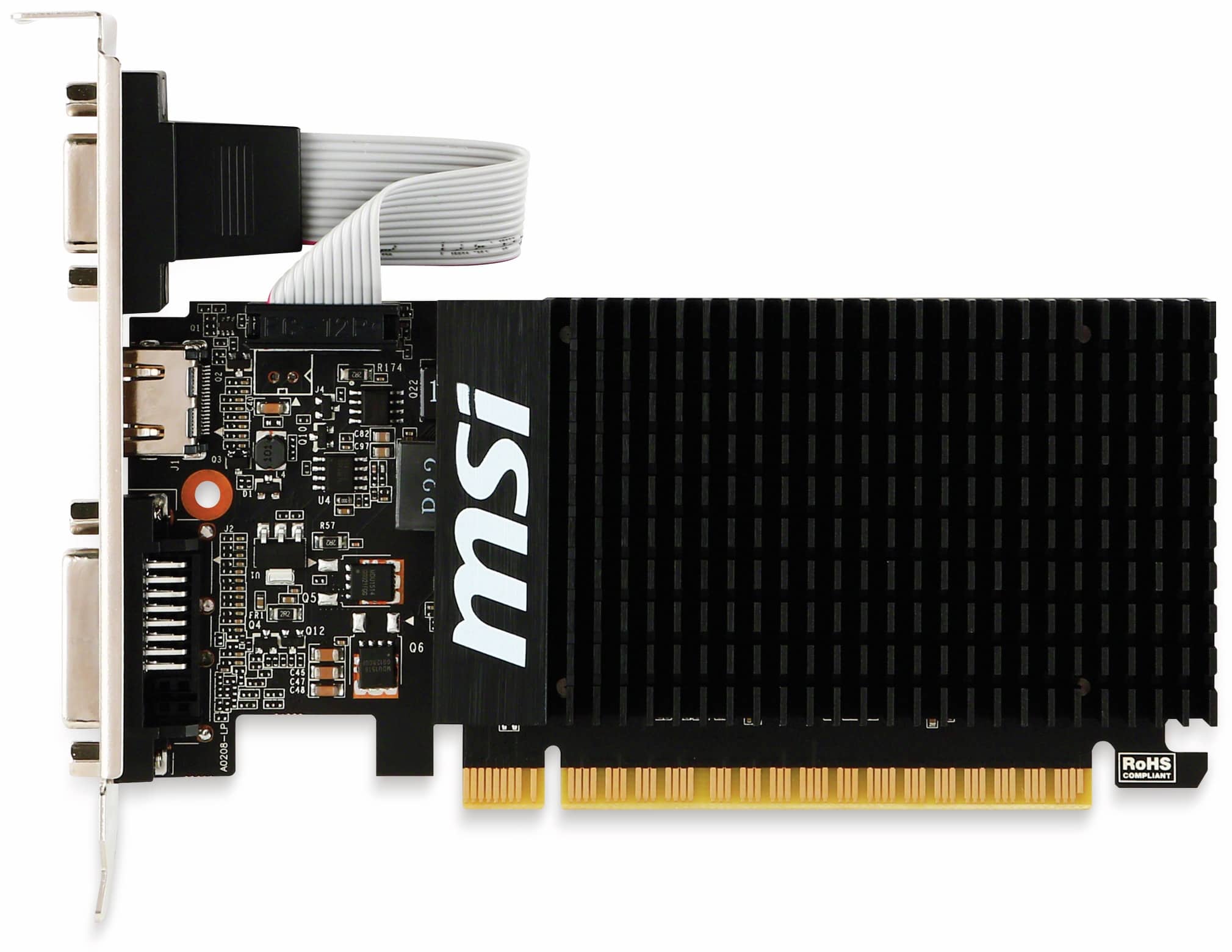 MSI Grafikkarte GT 710, 2 GB, HDMI, DVI, VGA