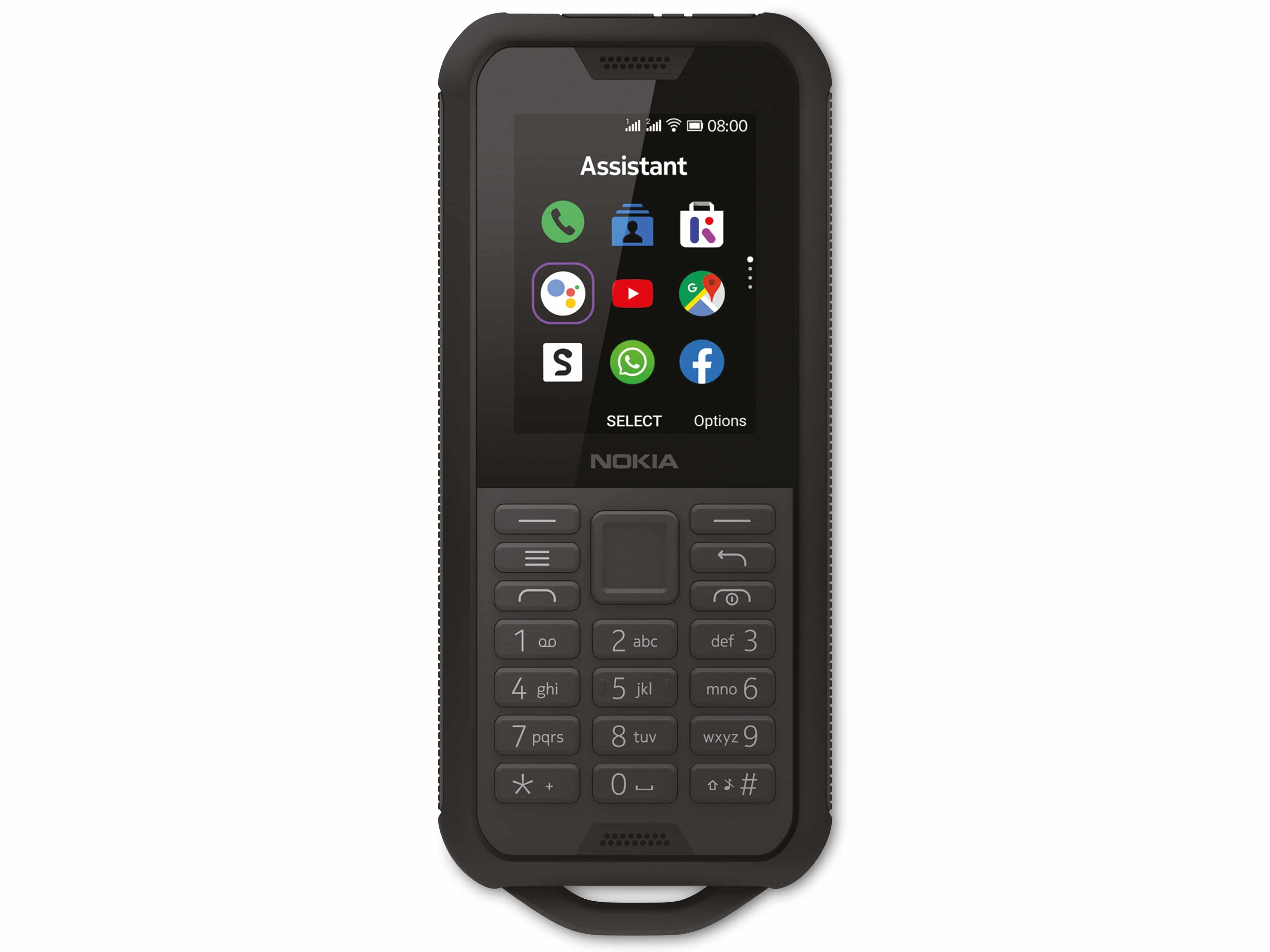 Handy NOKIA 800 Tough, schwarz, Dual-SIM