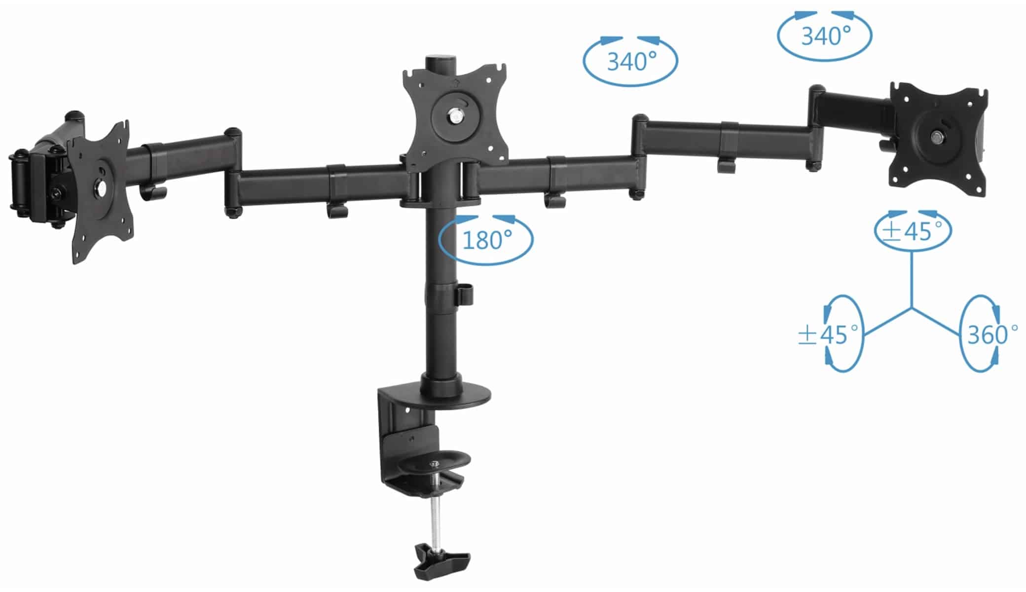 PUREMOUNTS LCD-Schreibtischhalter PM-Office-03, VESA 100x100mm