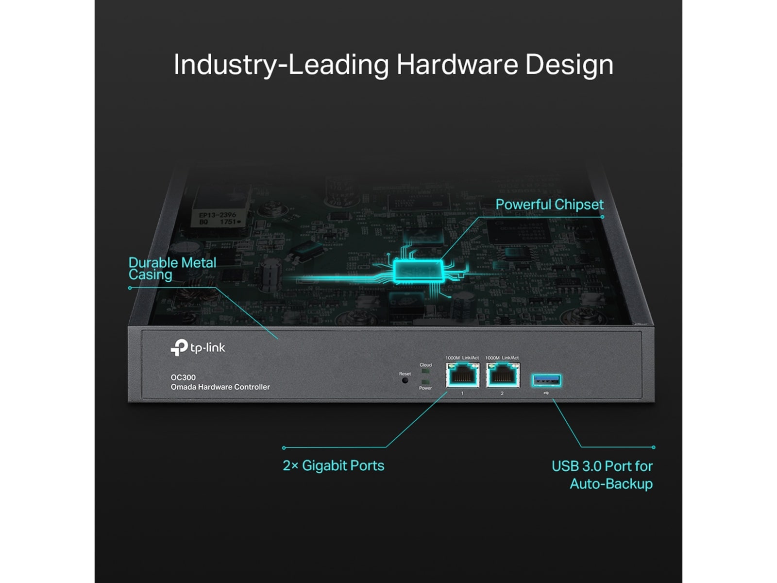 TP-Link WLAN Hardware-Conroller OMADA OC300, 2x Gigabit-LAN
