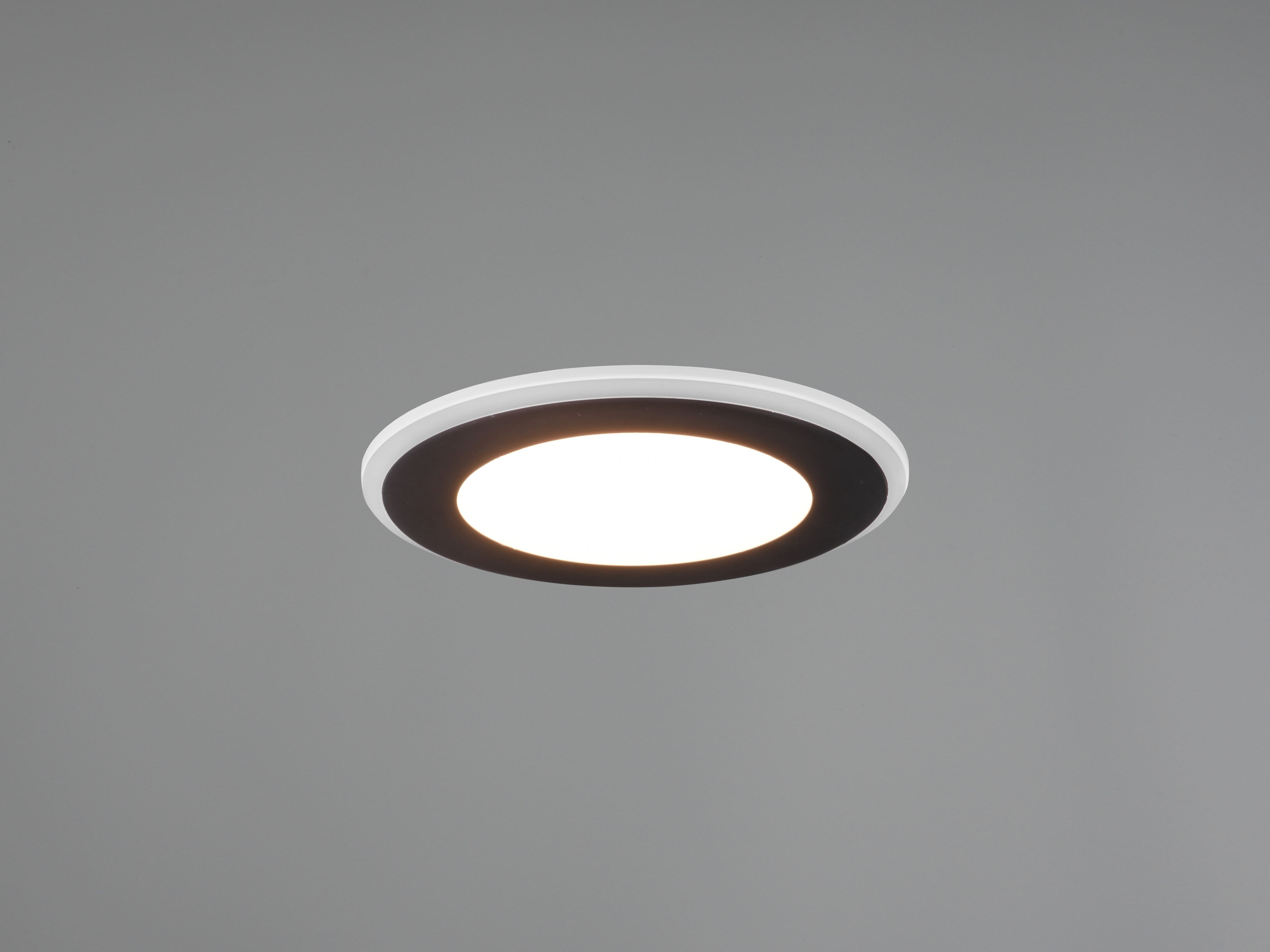 TRIO LED-Einbauleuchte Aura 652410132 schwarz, 10 W, 1040 lm, 3000 K