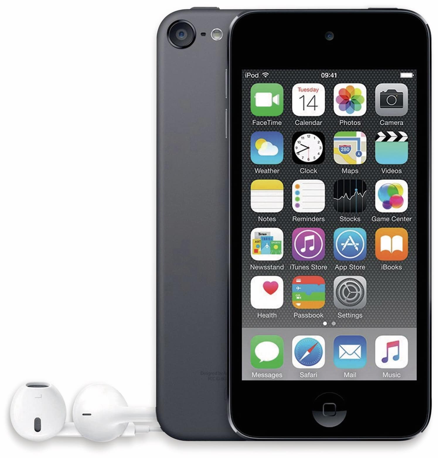 APPLE IPod Touch 6, 16 GB, space-grau, Refurbished