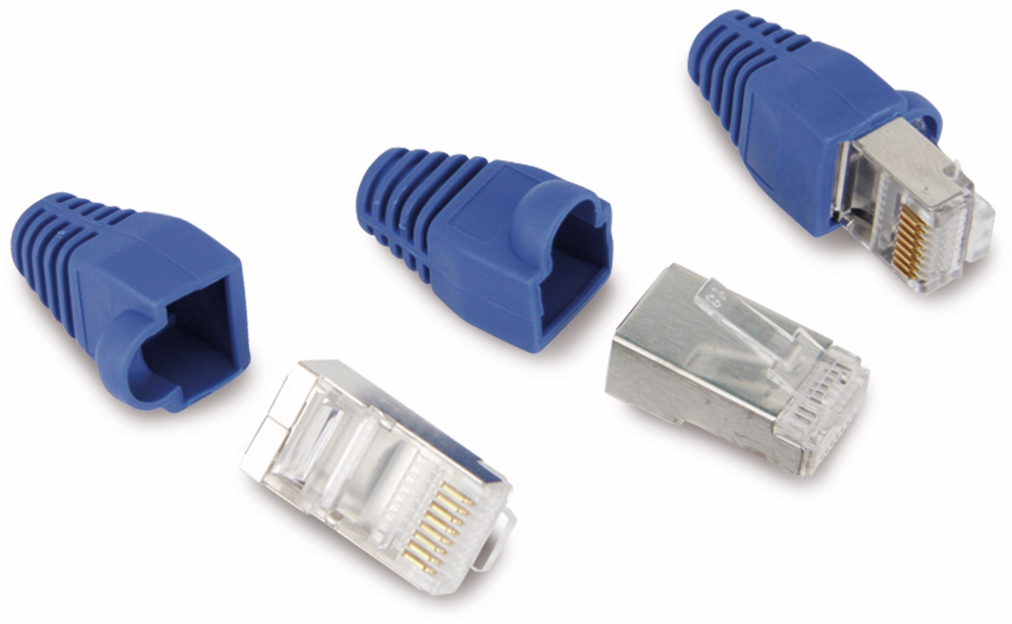 LOGILINK CAT.5 RJ45-Stecker, blau, 100 Stück