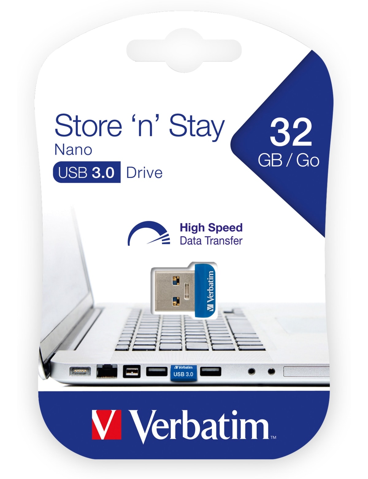 VERBATIM USB3.0 Stick Nano Store´n´Stay, 32 GB