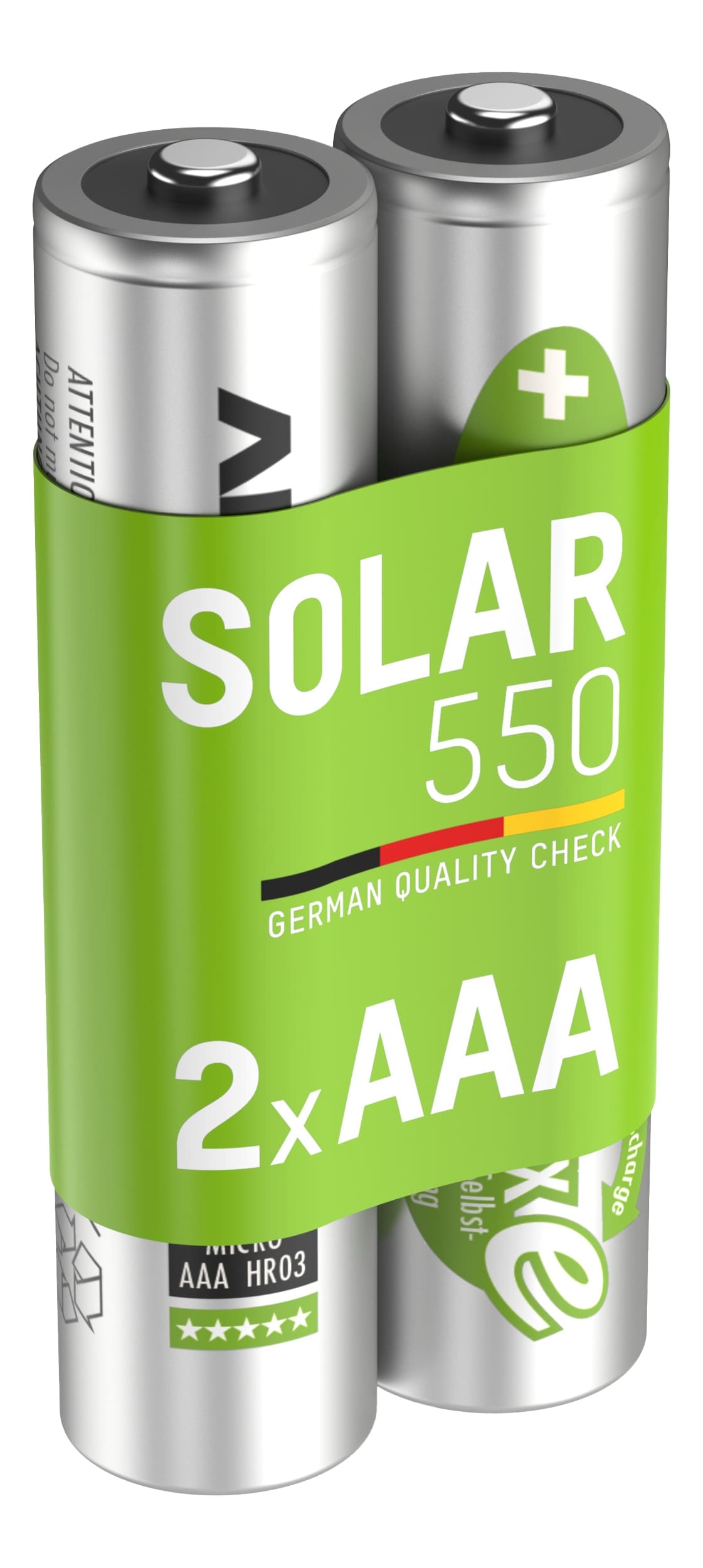 ANSMANN Solar NiMH Akku Micro AAA 550 mAh maxE 2-Stück 