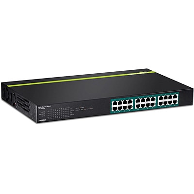 TRENDNET Switch 24 Port Gbit L2 PoE+ 370W Metall