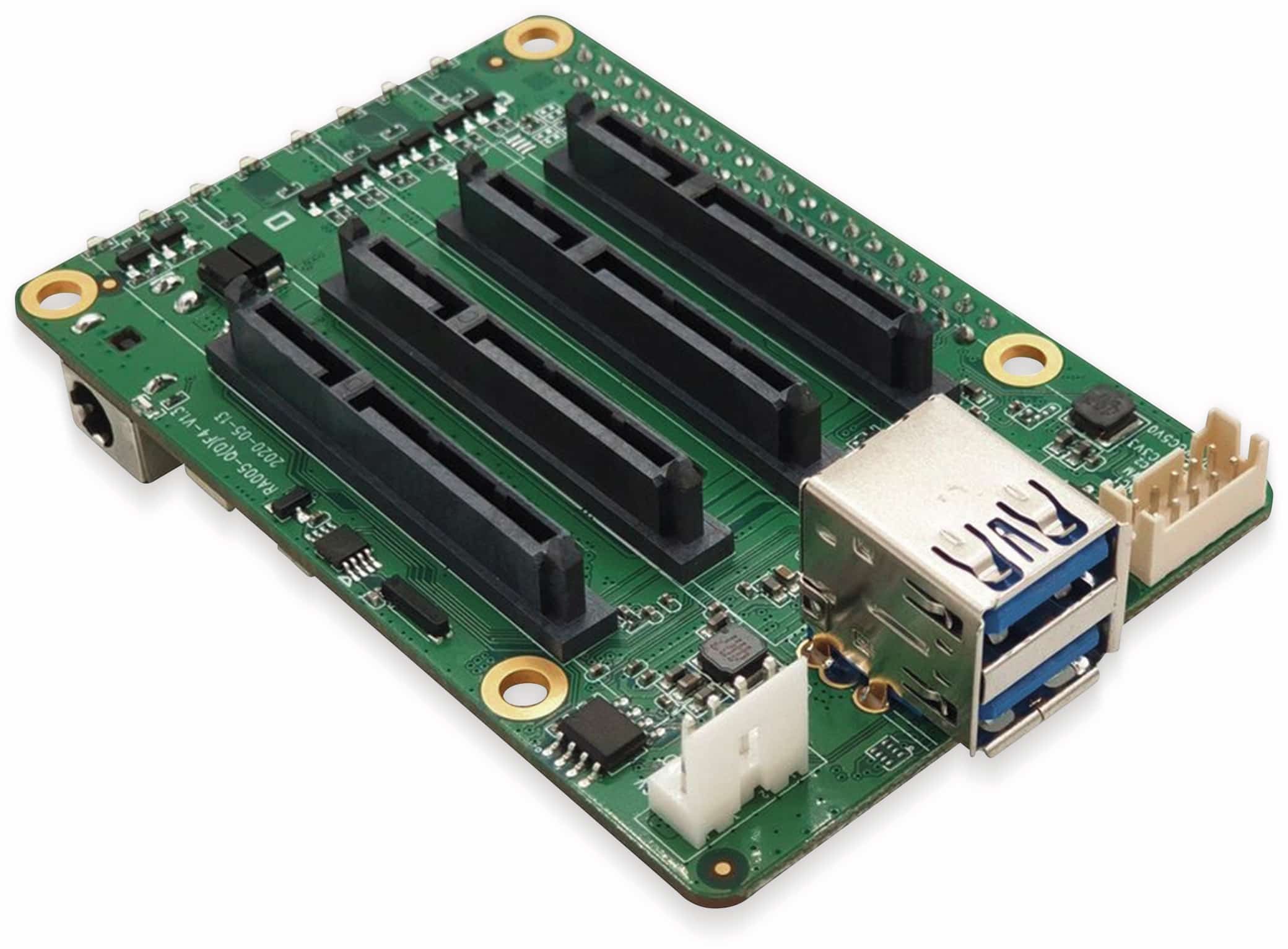 RASPBERRY PI 4 SATA Quad HAT NAS Platine für Netzwerkspeicher 