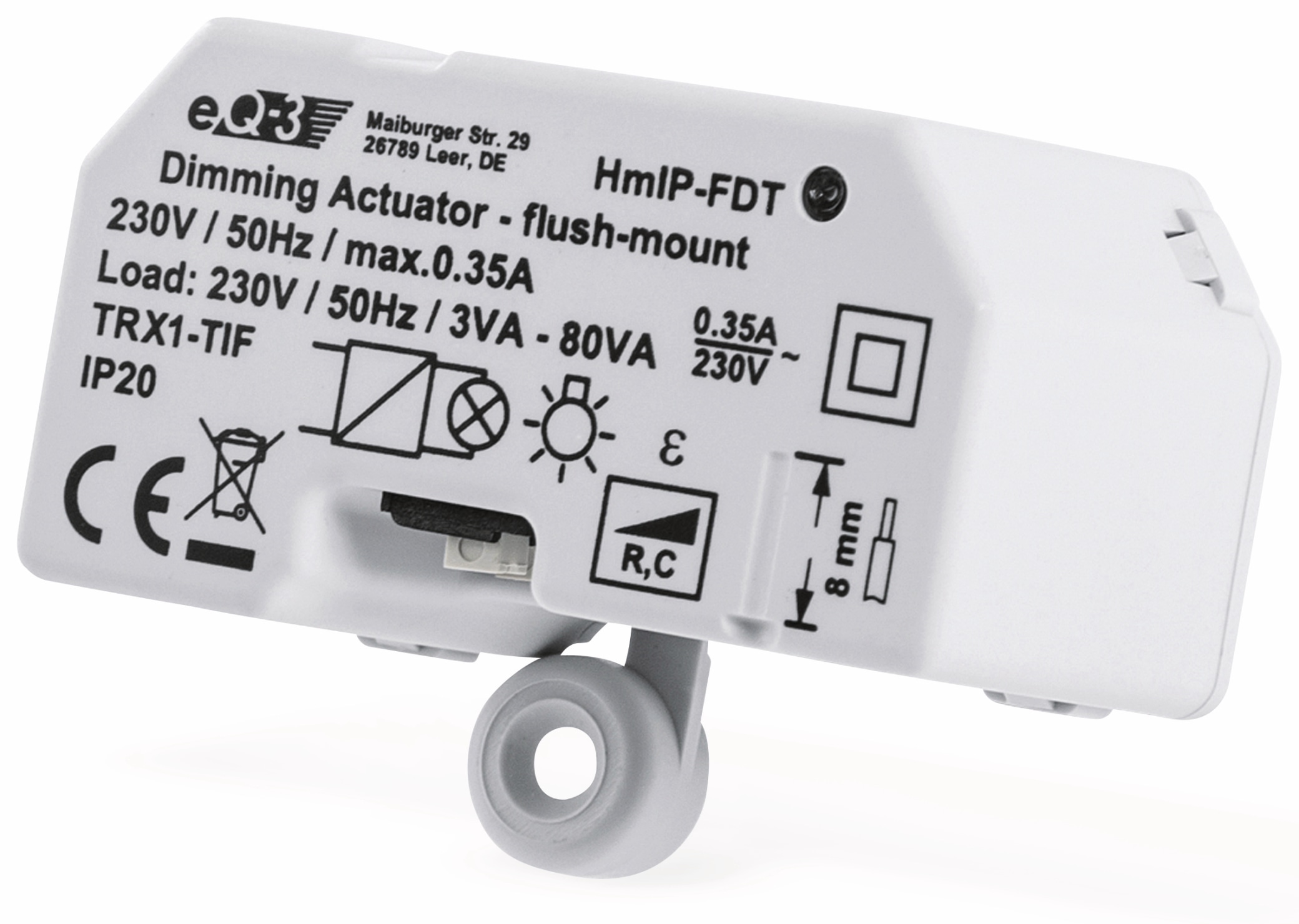 HOMEMATIC IP Smart Home 150609A0, Dimmaktor, Unterputz, Phasenabschnitt