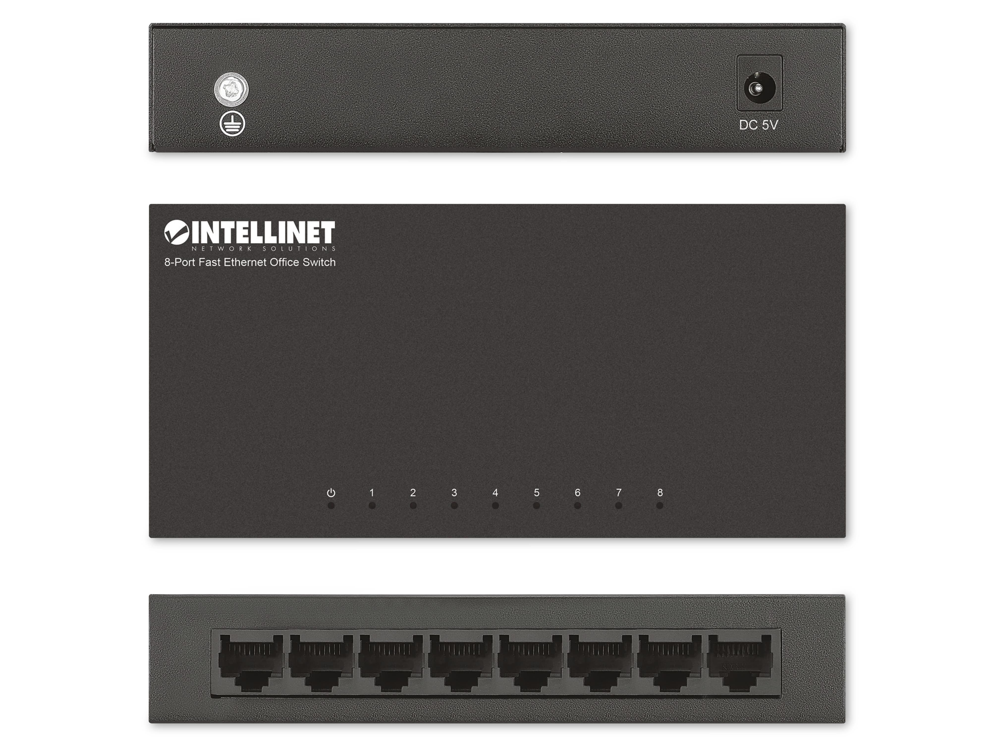 INTELLINET Office Switch 523318 8-Port Ethernet