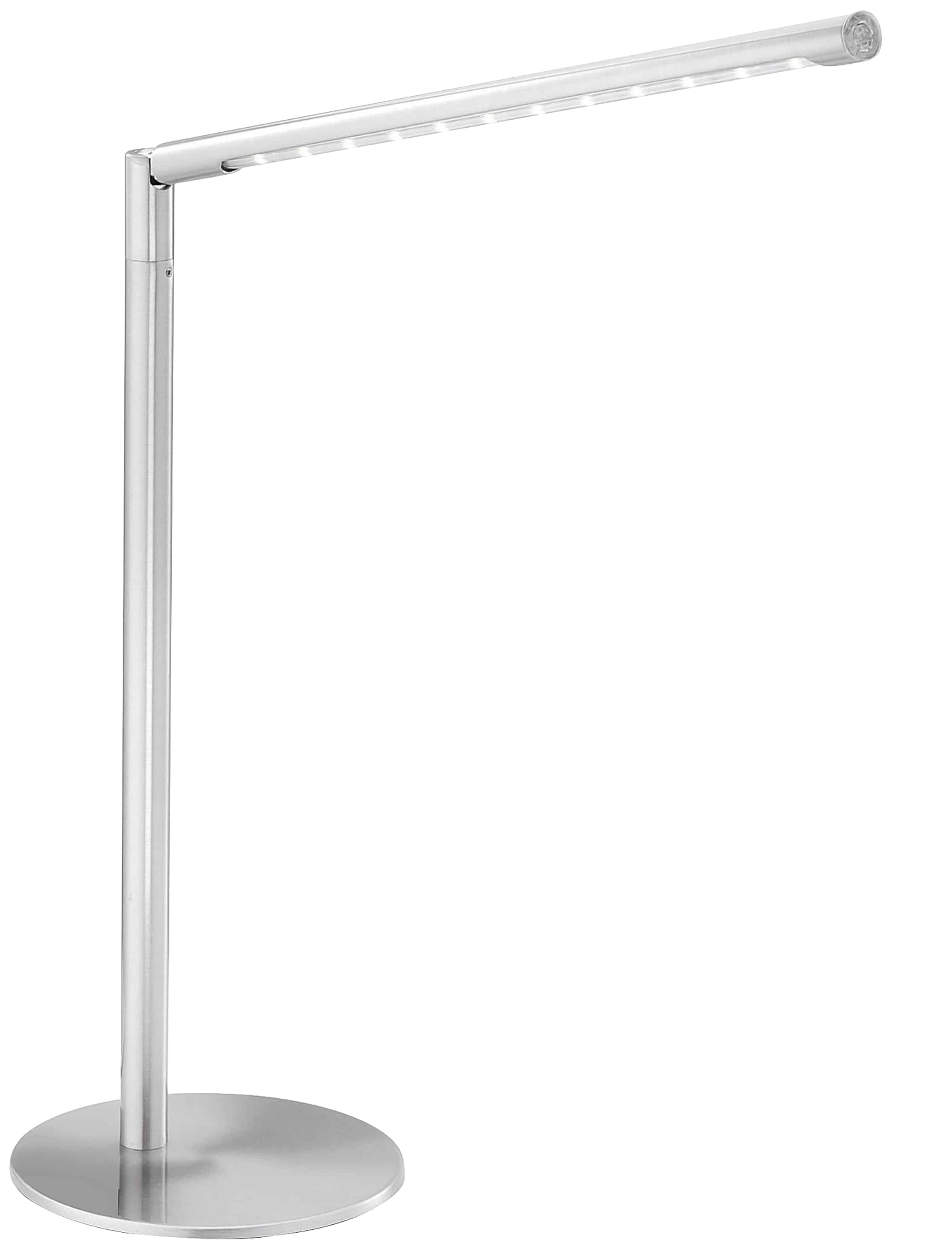 JUST LIGHT LED-Tischleuchte 11011-55 stahlfarbig, 4,8 W, 590 lm, 3000 K 