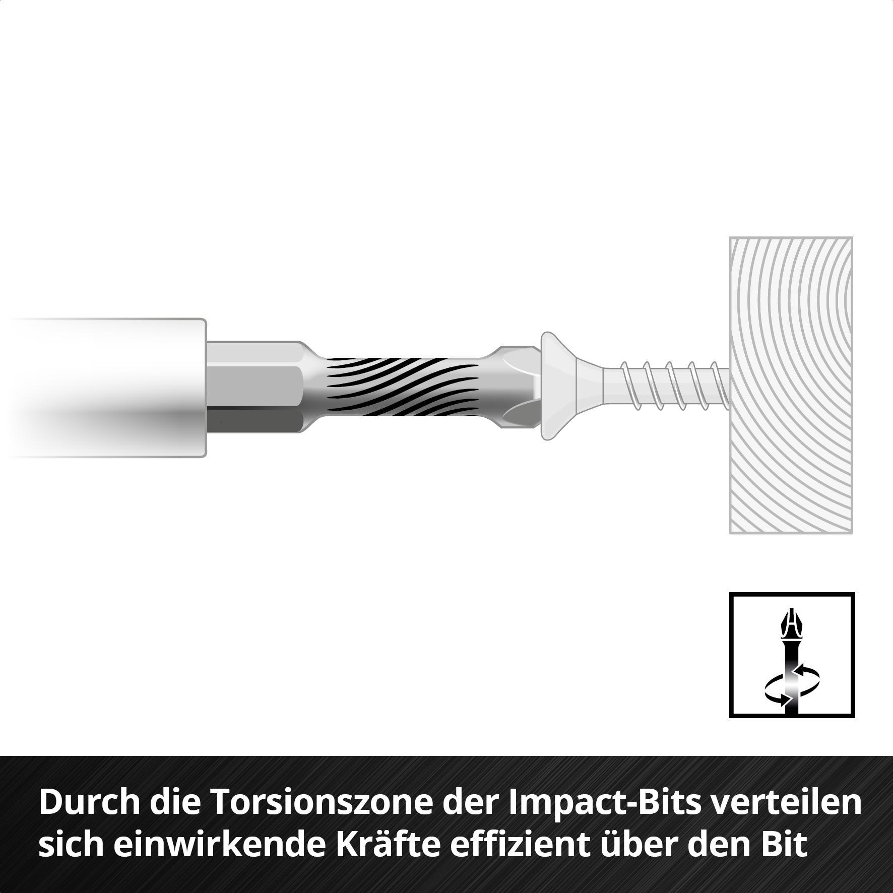 EINHELL Impact Bit-Set, 109250, M-Case, 38-teilig