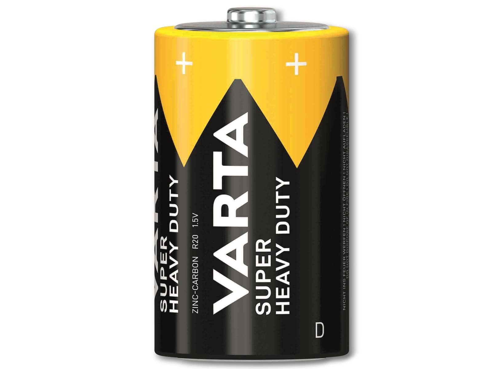 VARTA Batterie Zink-Kohle, Mono, D, R20, 1.5V, Superlife, 2 Stück