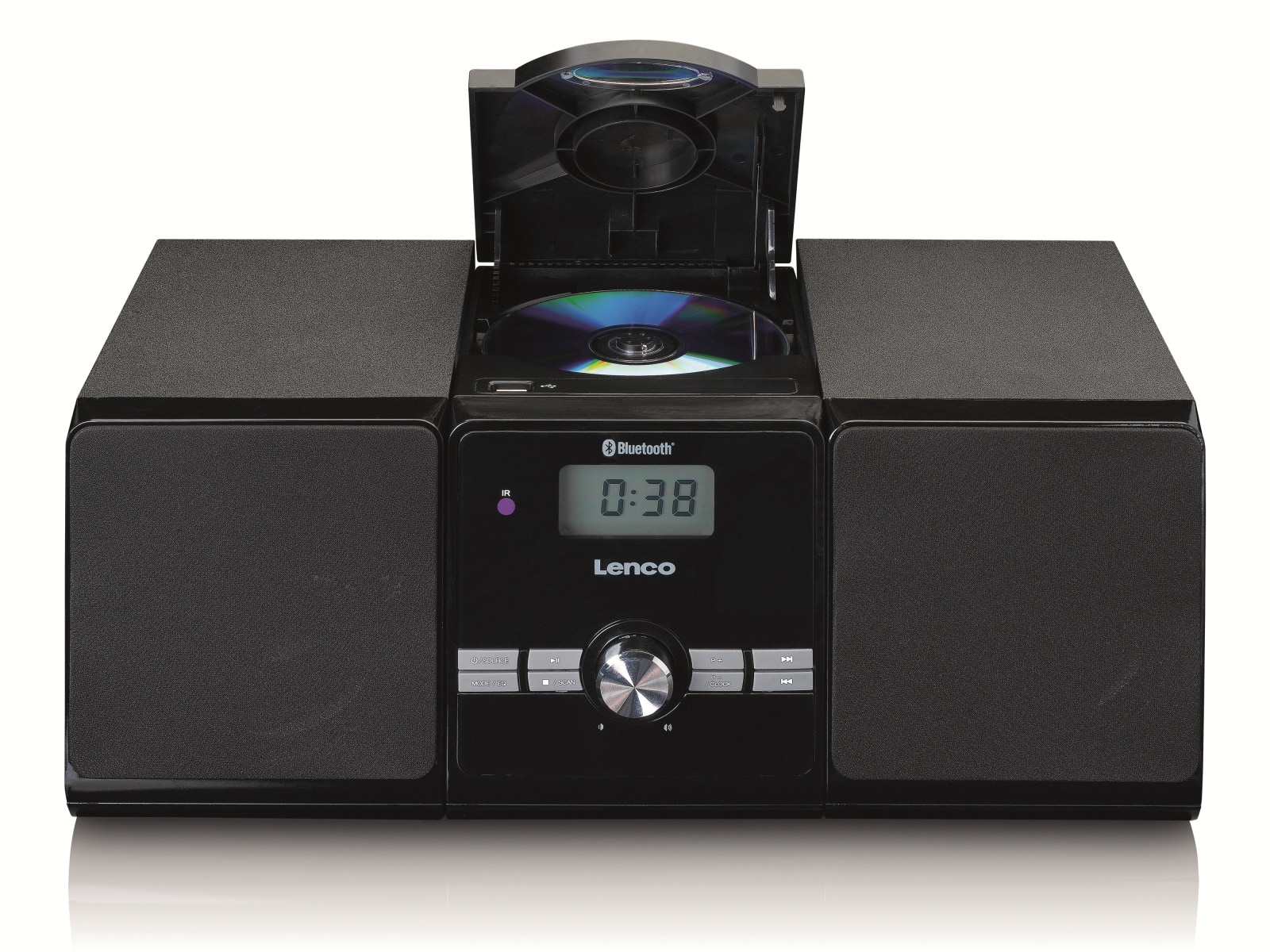 LENCO Stereoanlage MC-030BK, FM, USB, CD/MP3-Player, Bluetooth, schwarz