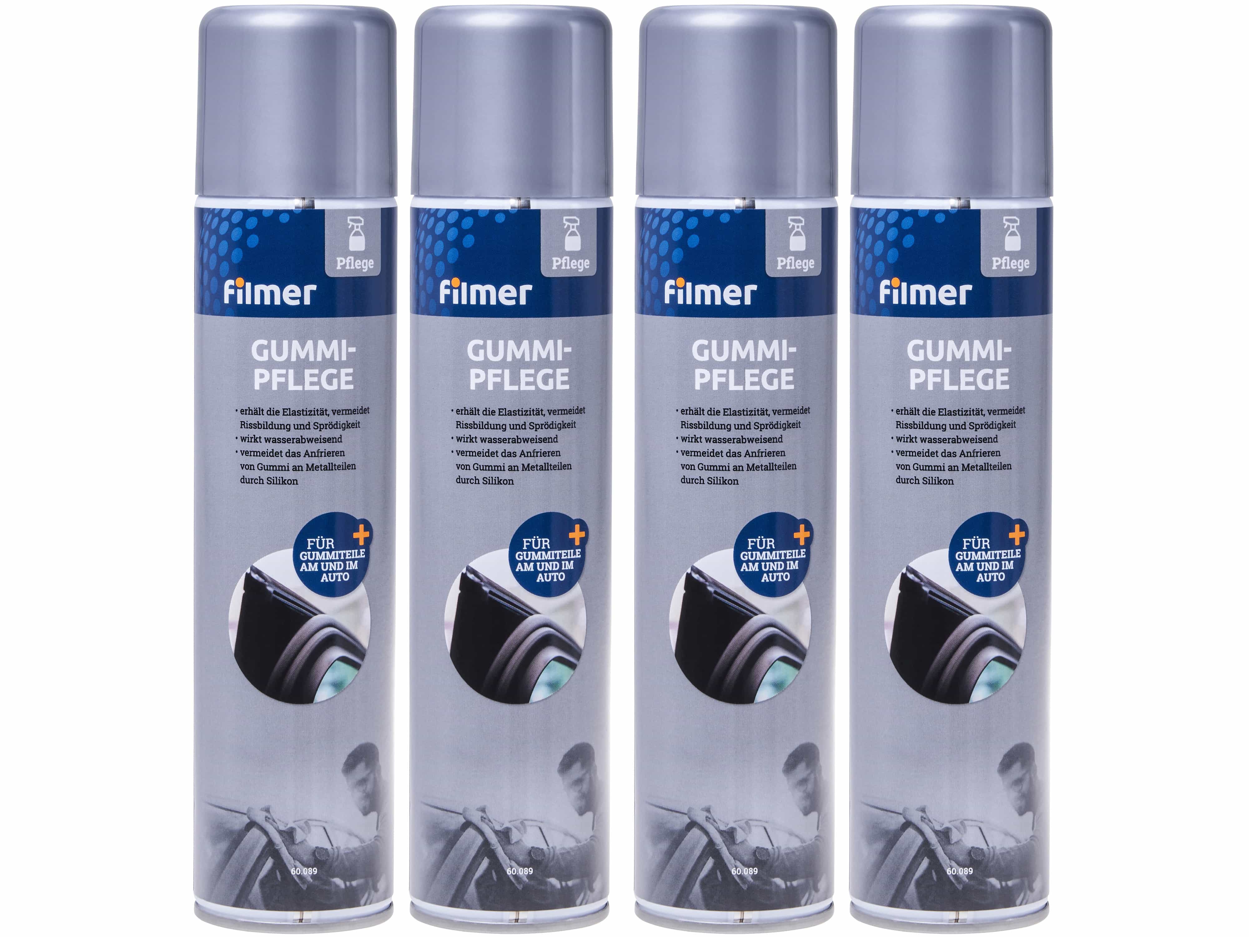 FILMER Gummipflege 60.089, 300 ml, 4 Stück