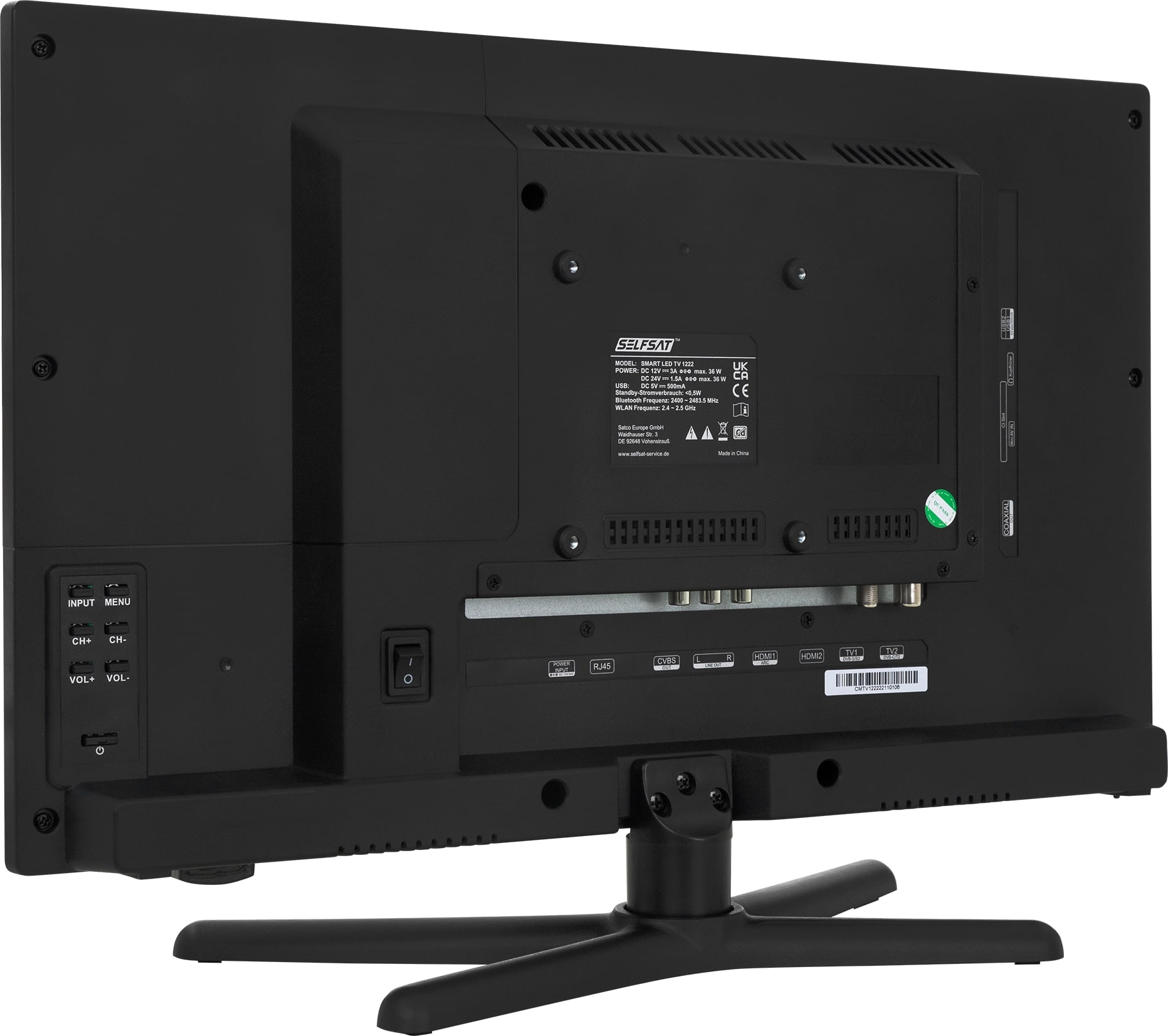 SELFSAT LED-TV Smart 1224, 61 cm (24"), EEK: F, HD-Tuner, WLAN, Bluetooth