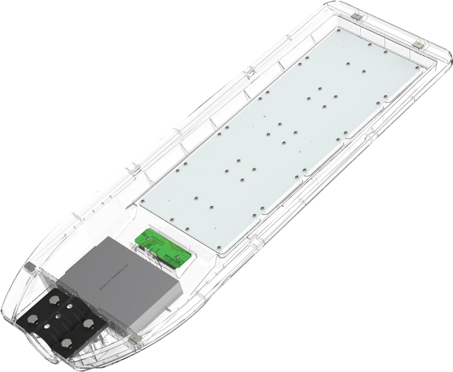 LUXULA Solar LED-Straßenleuchte, 100 W, 1200 lm, 6500 K, mit PIR Sensor