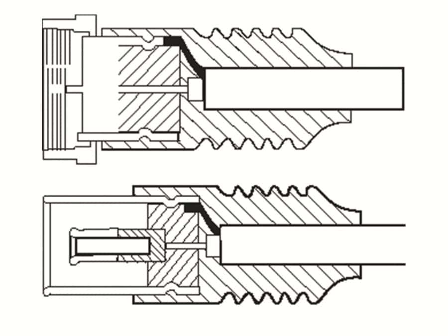 GOOBAY SAT-Antennenanschlusskabel F-Stecker/Koaxkupplung, weiß, 5 m