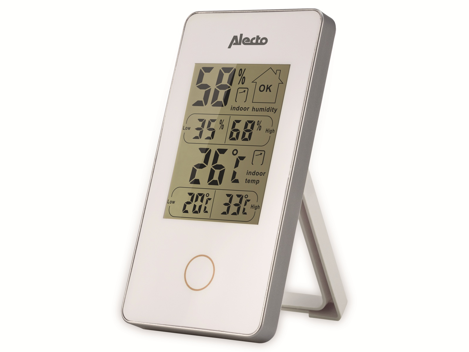 ALECTO Digitales Innenthermometer WS-75, weiß