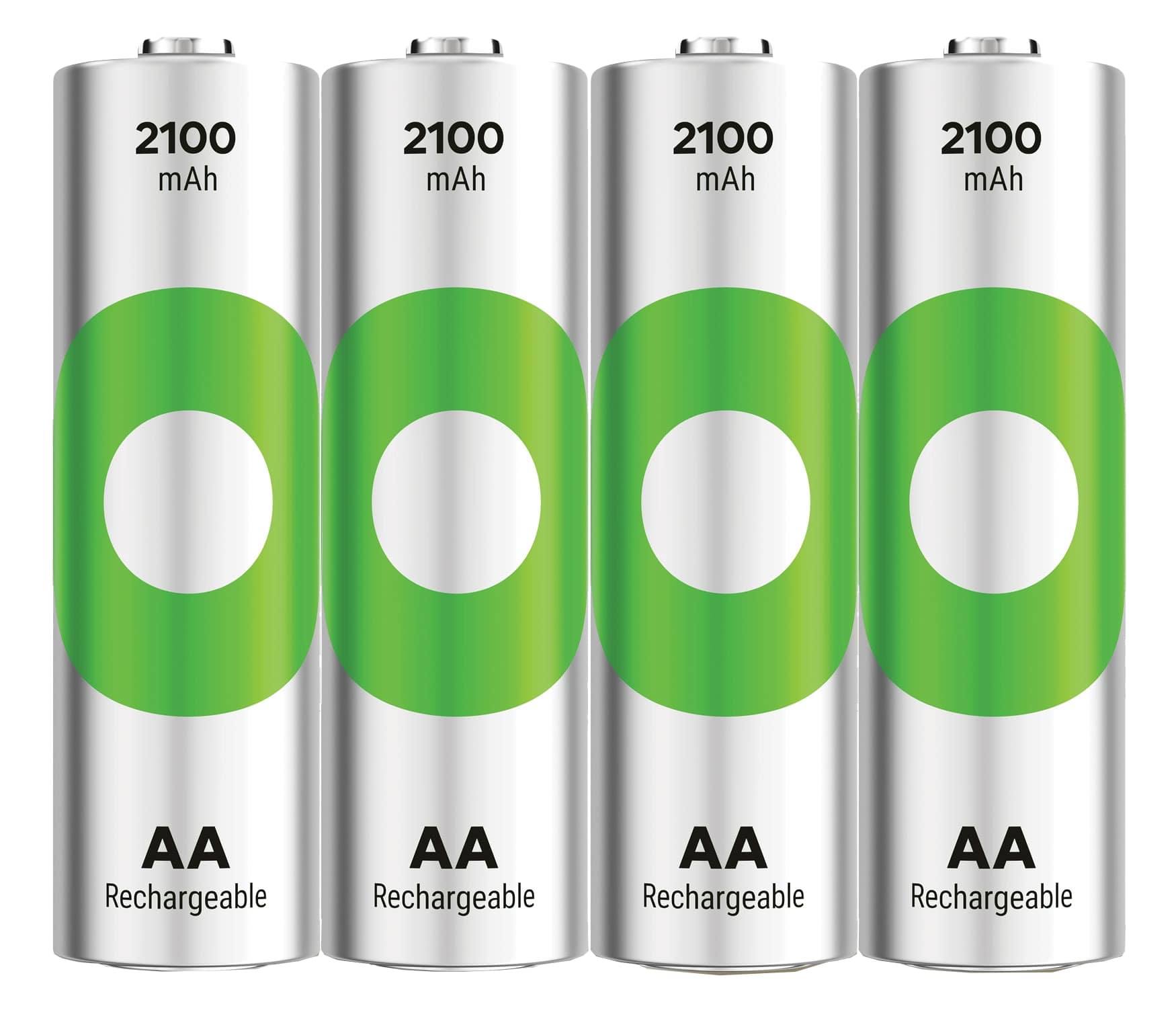 GP ReCyKO NiMH Akku Mignon, AA, HR06 1,2V/2100mAh, 4 Stück 