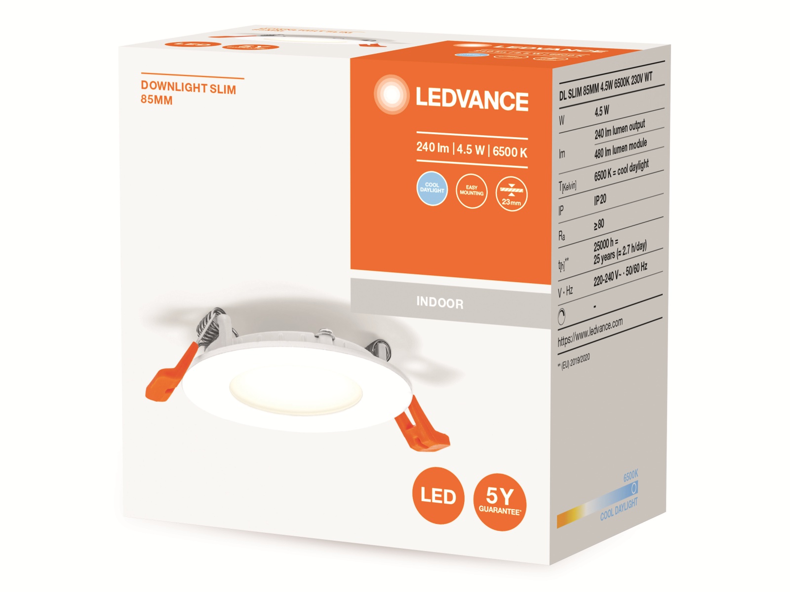 LEDVANCE LED-Einbauleuchte, ultra slim, 4,5W, 240lm, 6500K