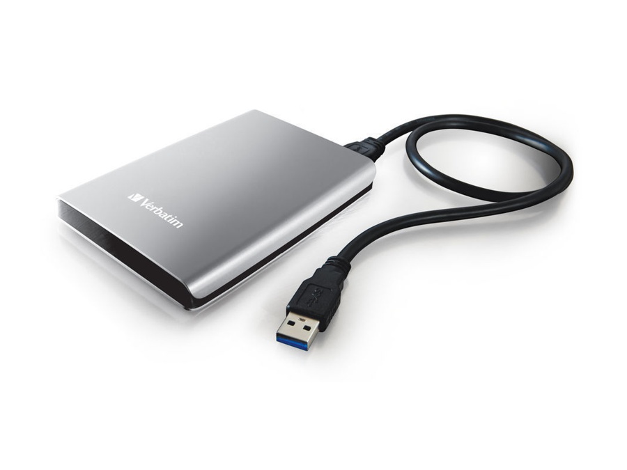 VERBATIM Externe USB 3.0 Festplatte Store 'n' Go, 1 TB, silber