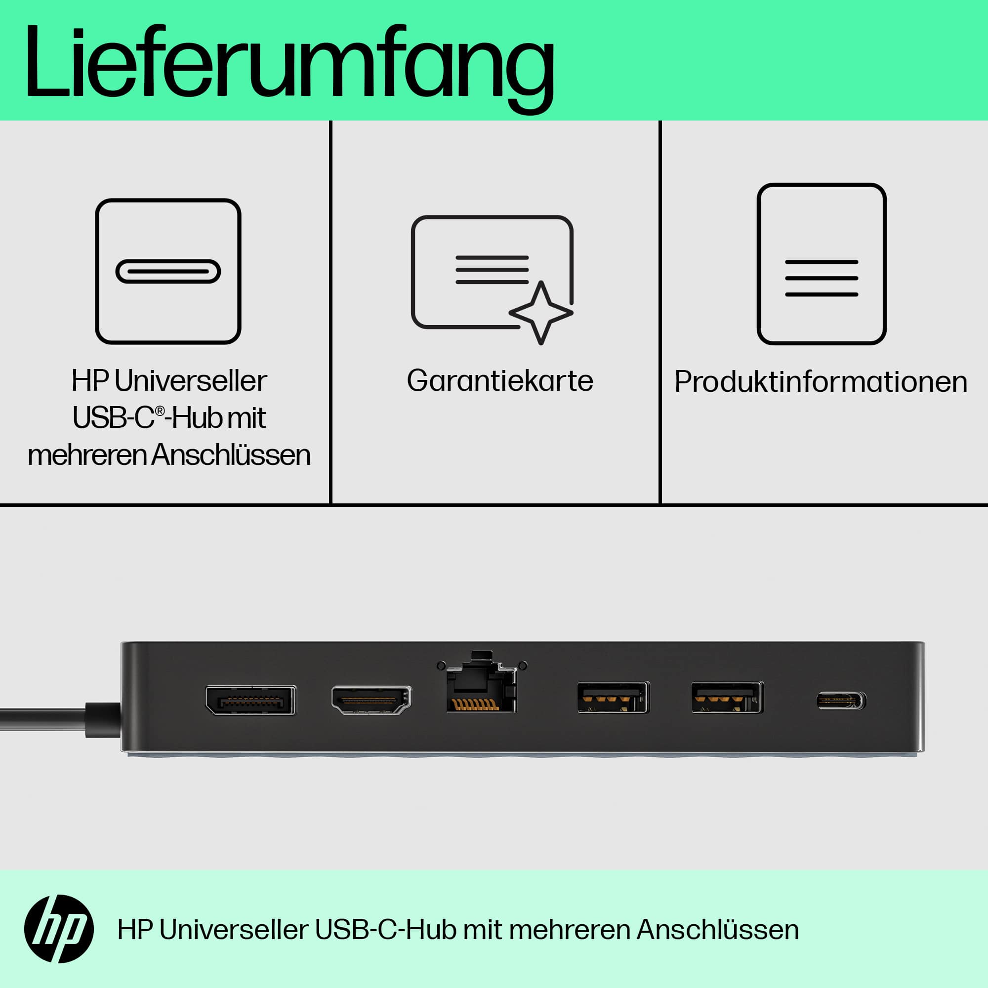 HP Universal Multiport-HUB, USB-C