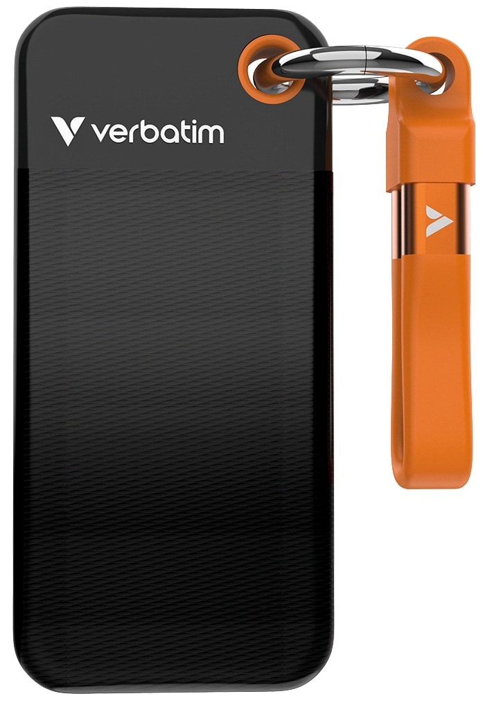 VERBATIM Externe SSD Pocket 1TB schwarz-orange