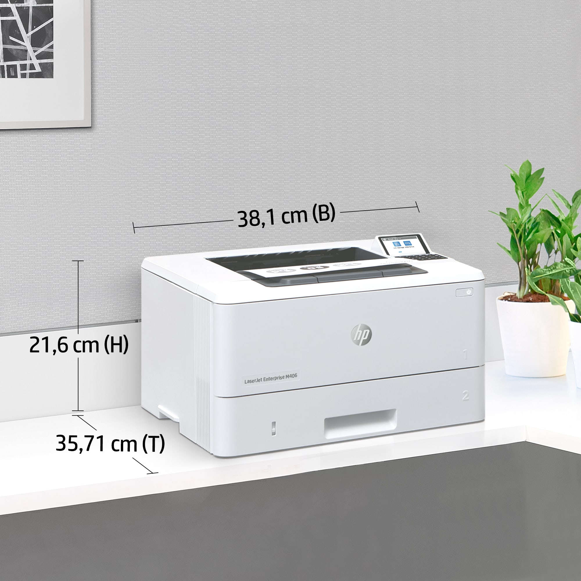 HP Laserdrucker LaserJet Enterprise M406DN