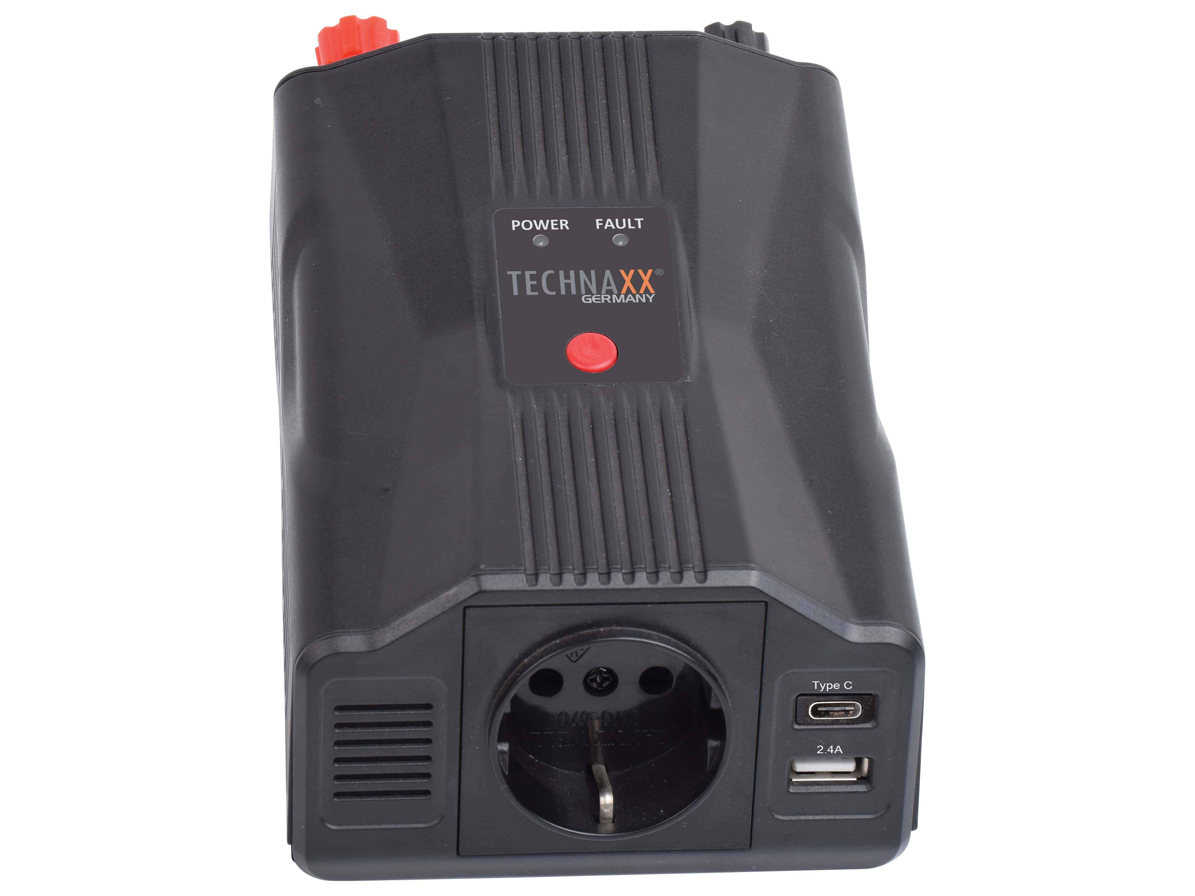 TECHNAXX Wechselrichter TE24, 12V-/230V~, 300 W