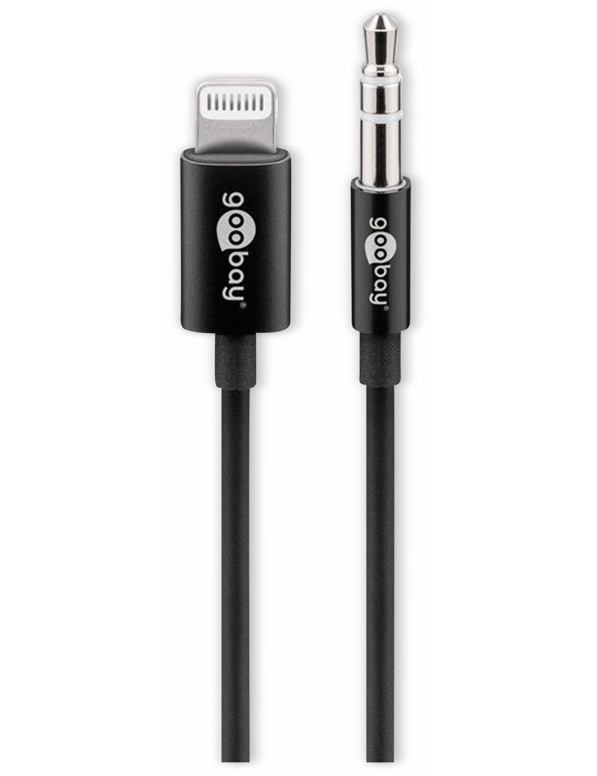 GOOBAY Lightning Audiokabel 66805, 1,0 m, schwarz