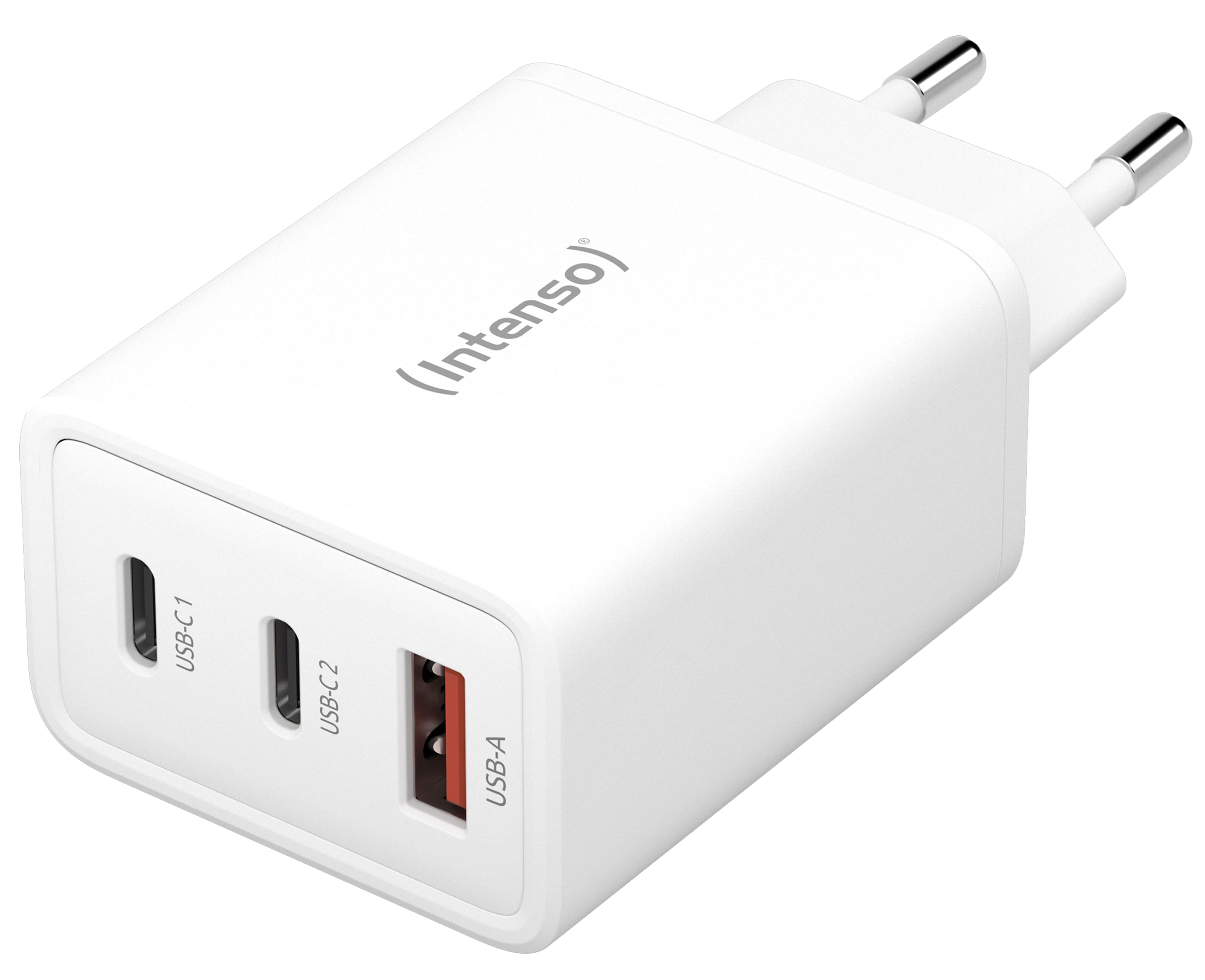 INTENSO USB-Ladegerät  W65ACC 1 x USB-A  und 2 x USB-C GAN,65 Watt 