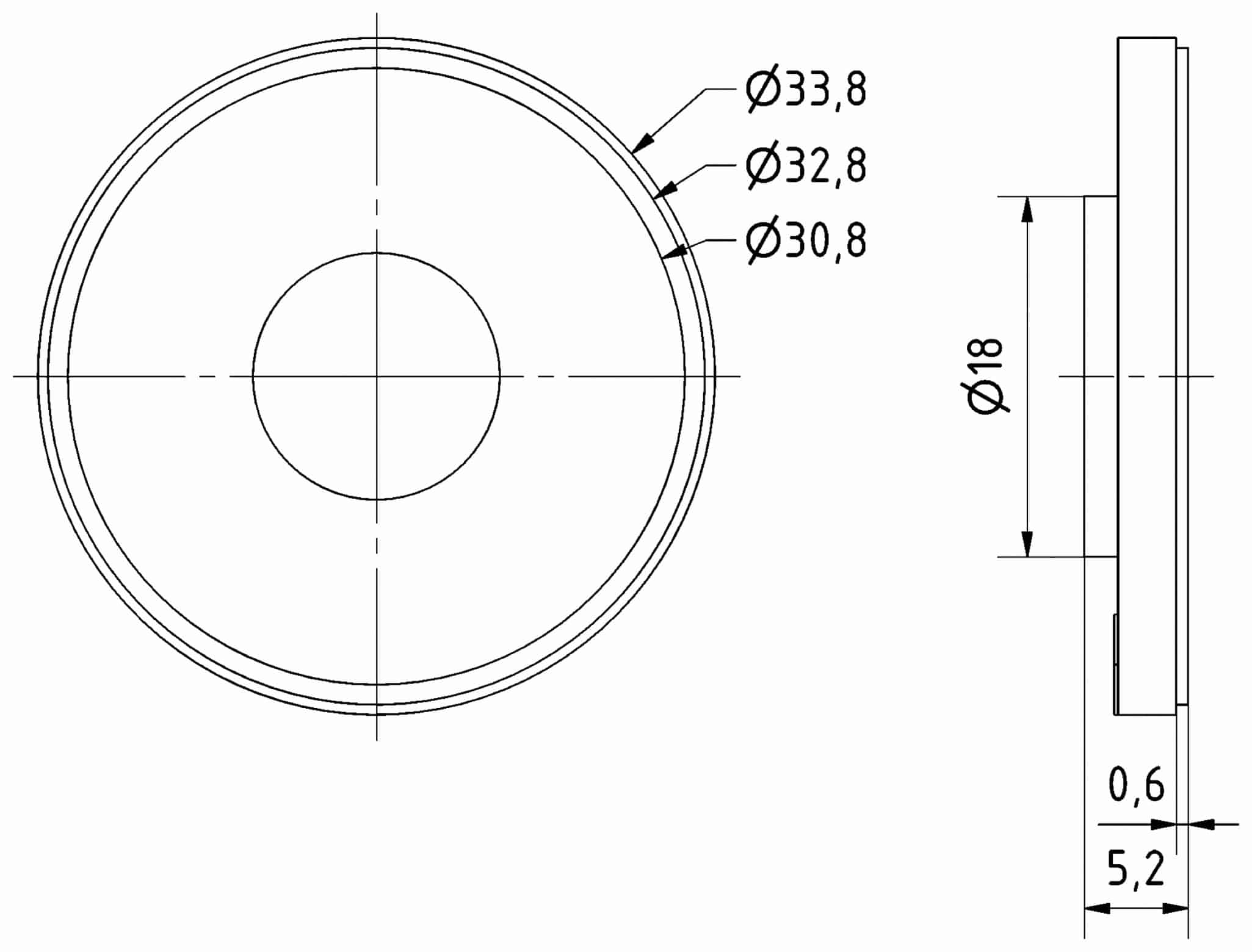 VISATON Kleinlautsprecher K 34 WP, 8 Ohm