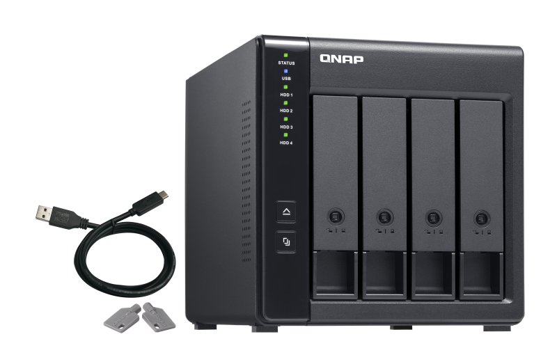 QNAP NAS Festplattengehäuse TR-004, 4 Schächte