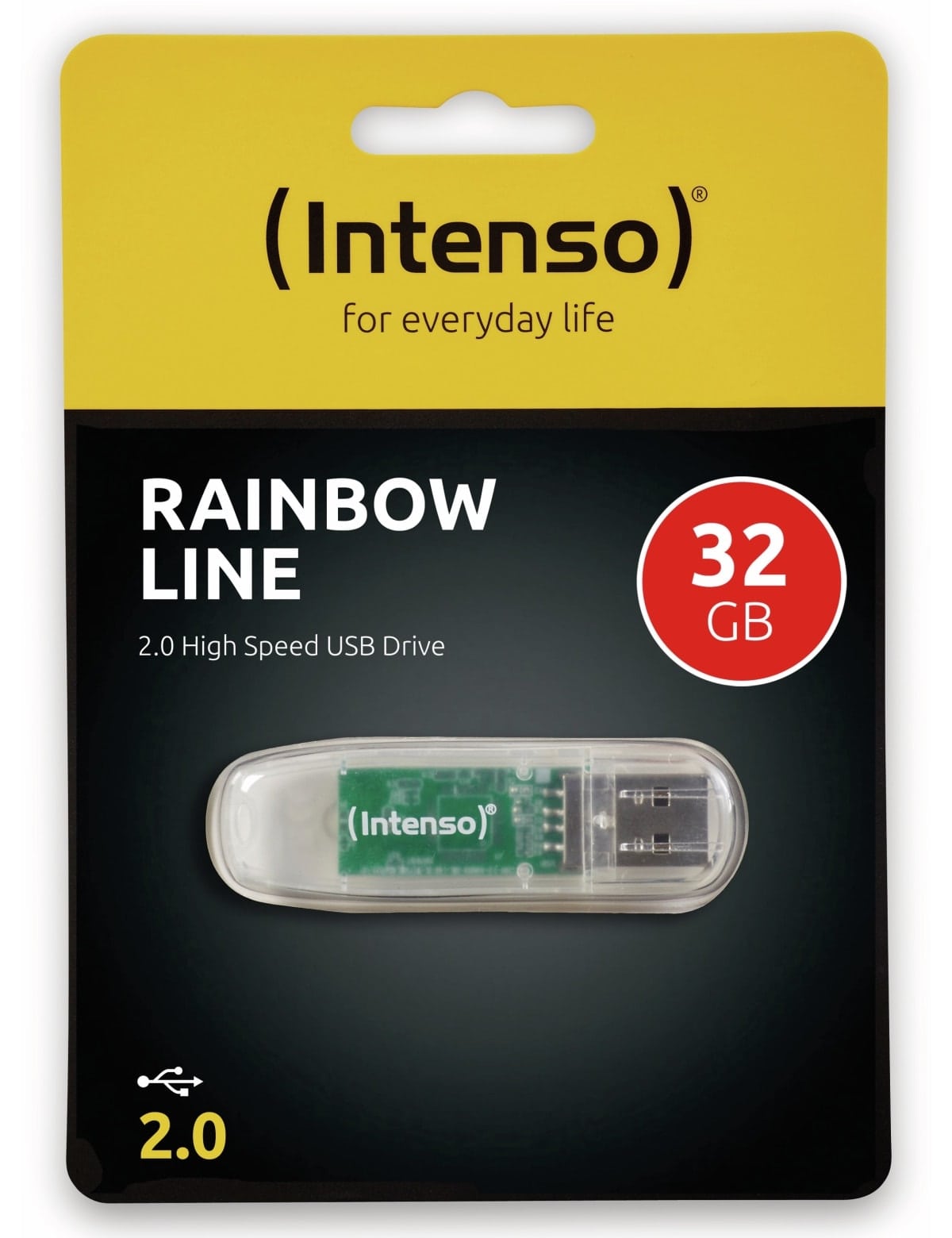 INTENSO USB-Speicherstick Rainbow Line, 32 GB 5er Pack