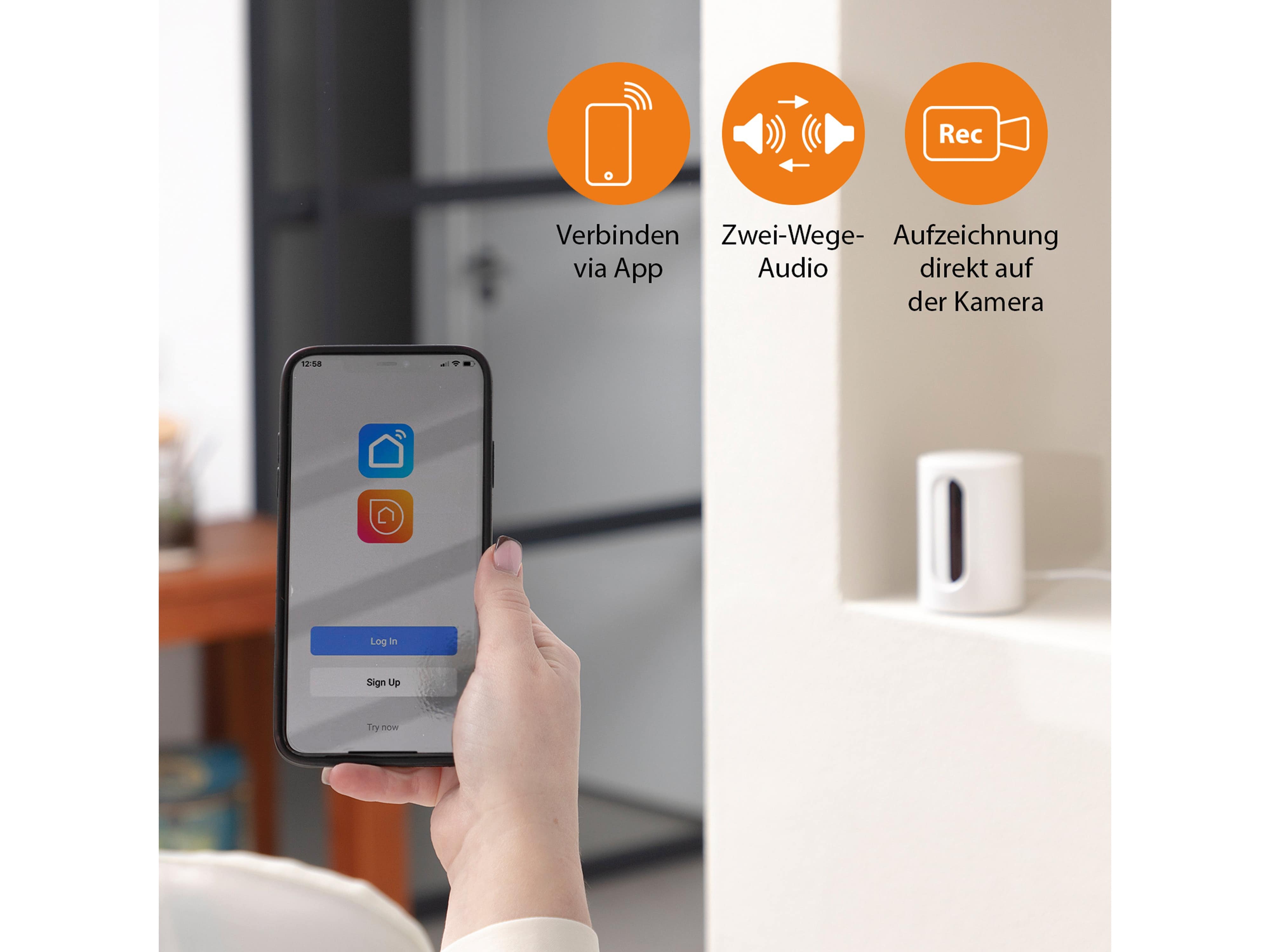 SMARTWARES Überwachungskamera Privacy CIP-37350, Innenbereich