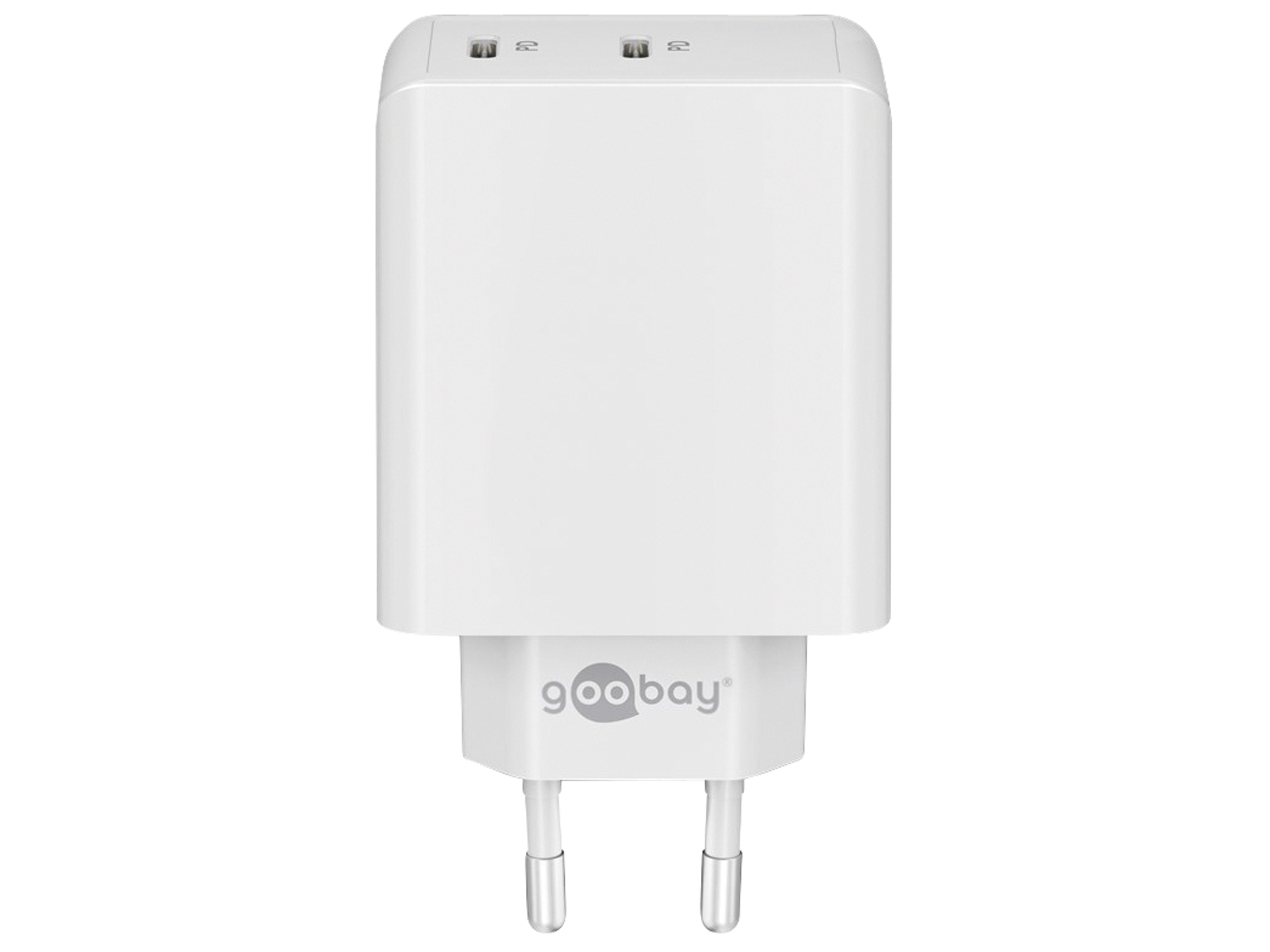 GOOBAY USB-Lader 61758, 2-fach, 5-20 V, 3 A, 36 W, USB-C PD, weiß