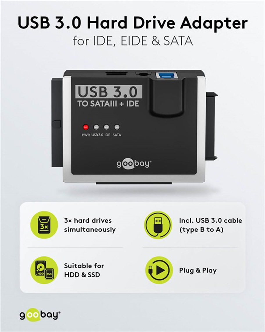 GOOBAY USB 3.0 Festplattenadapter 72013 IDE/SATA