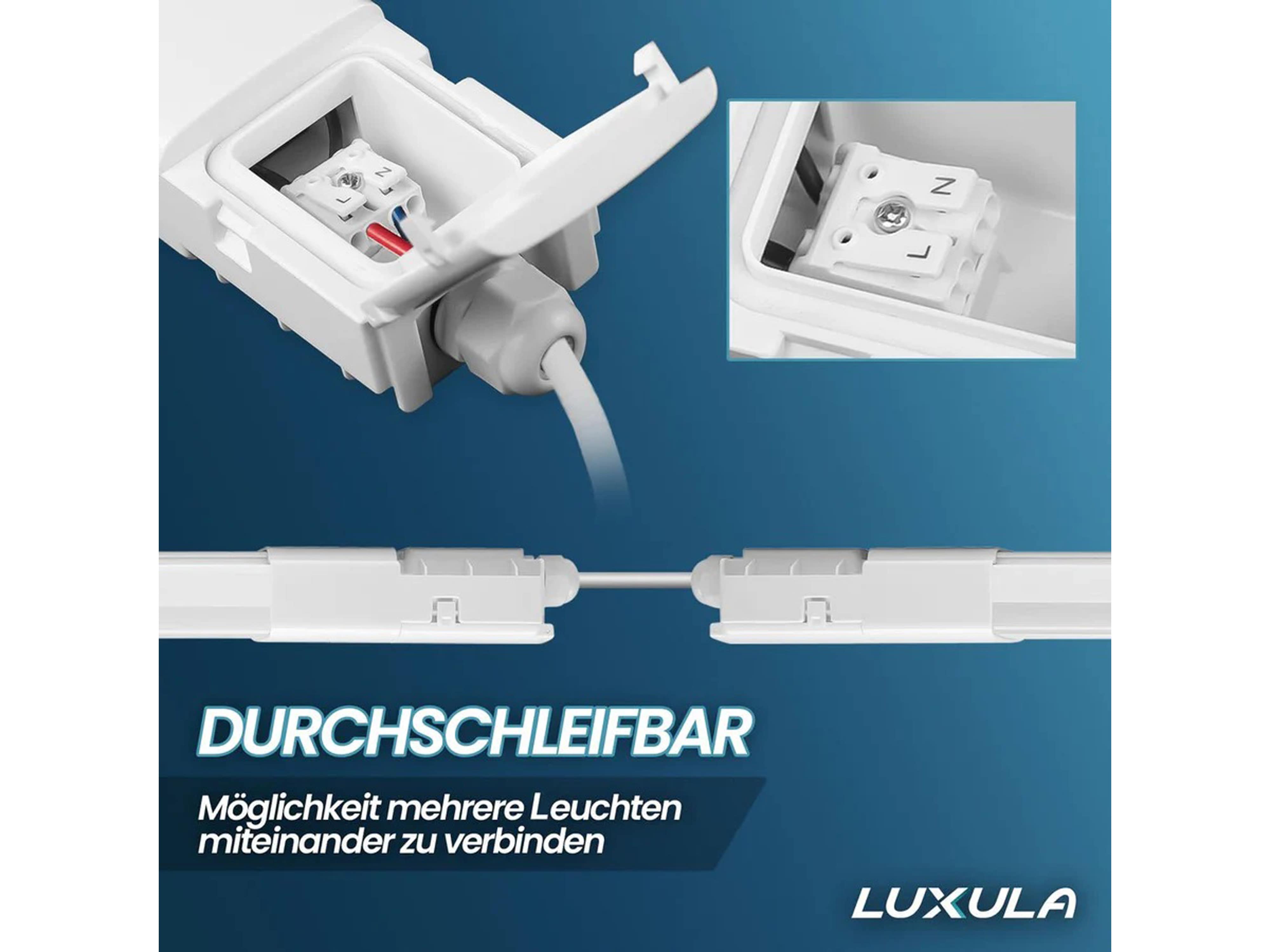 LUXULA LED-Feuchtraumleuchte, EEK: E, 16W, 1760lm, 4000K, 750mm