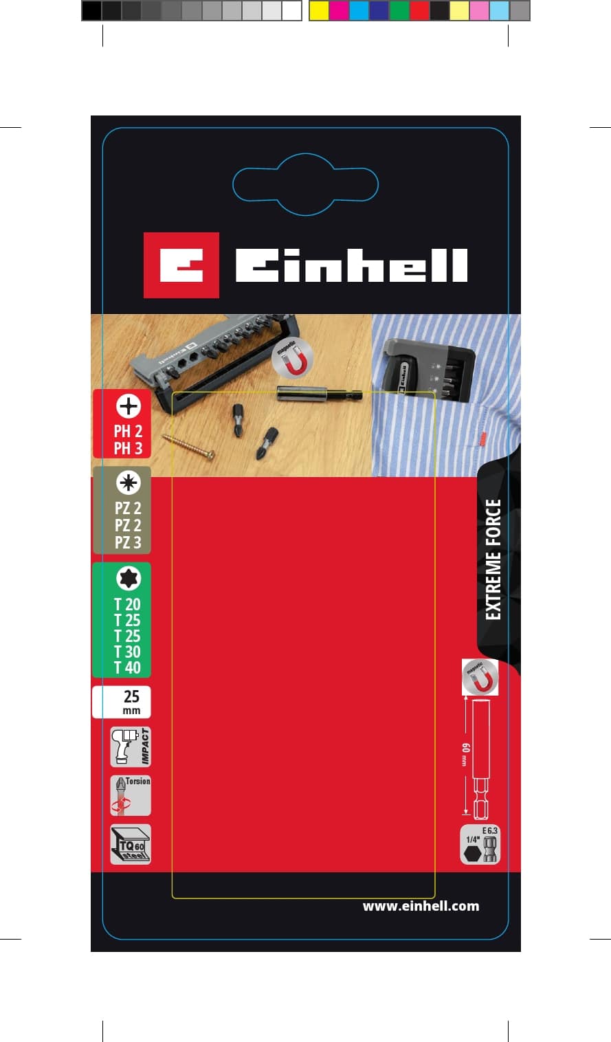 EINHELL Bitbox Handy Impact, 49155025, 12-teilig