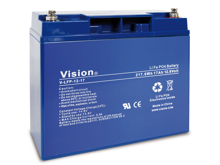 VISION LiFePO4 Akku LFP1217, 12 V-/17 Ah