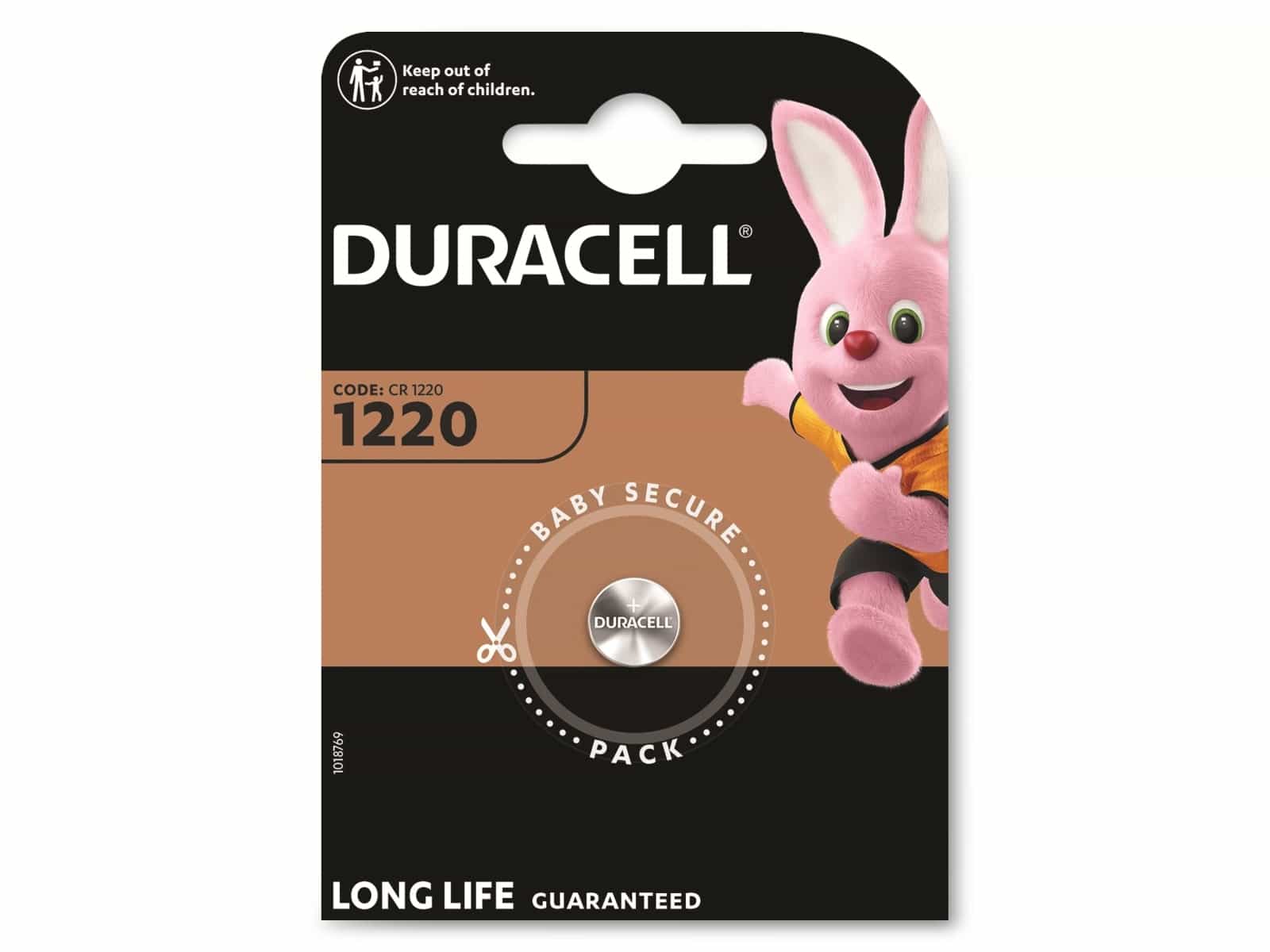 DURACELL Lithium-Knopfzelle CR1220, 3V, Electronics