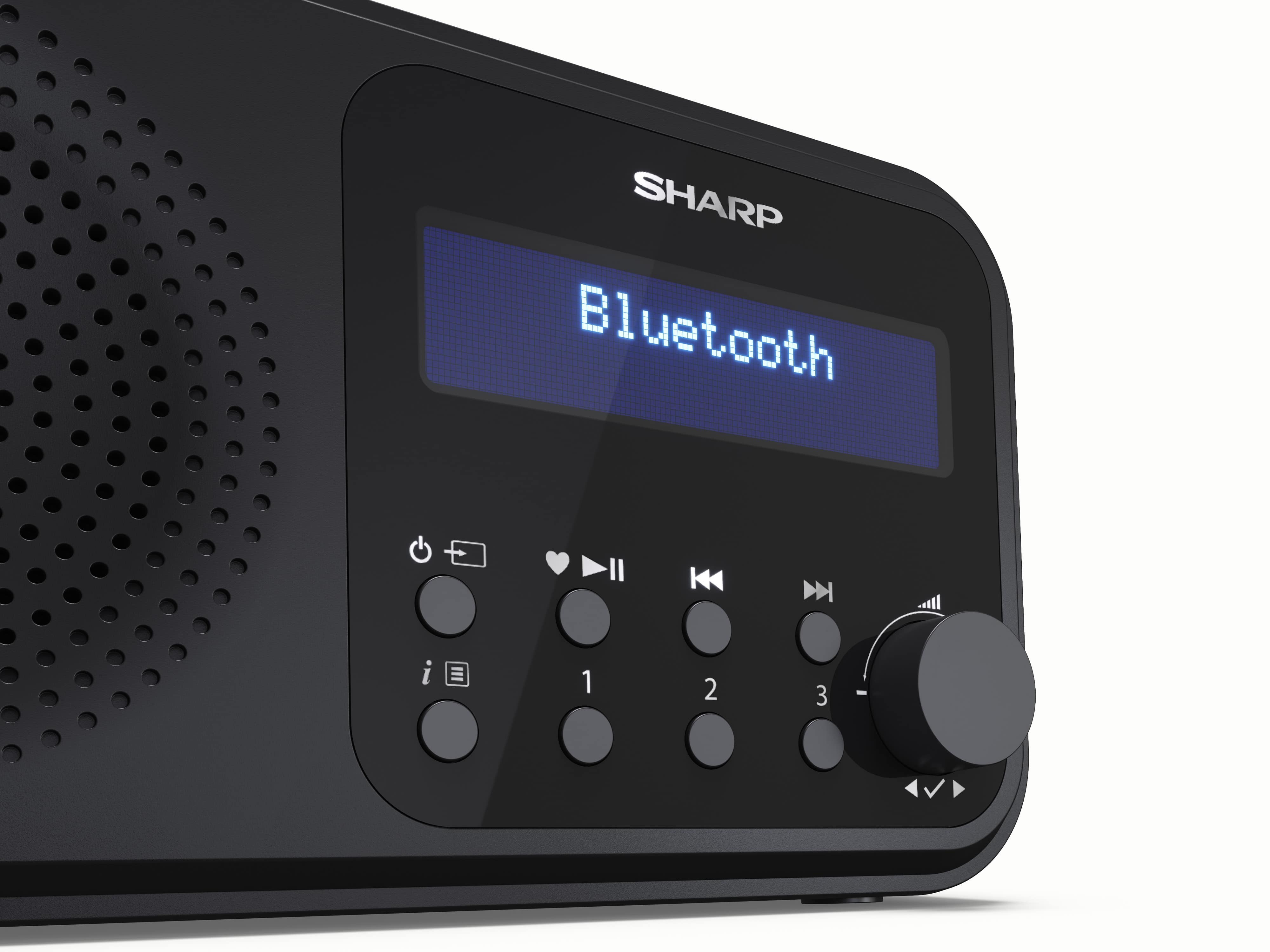 SHARP Digitalradio-tragbar DR-P420, schwarz, DAB+, Bluetooth, USB