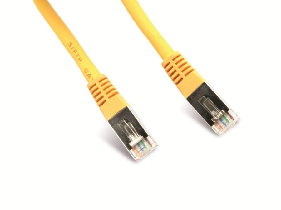 S-IMPULS Netzwerkpatchkabel CAT.6 RJ45, 1:1, 0,5 m, gelb