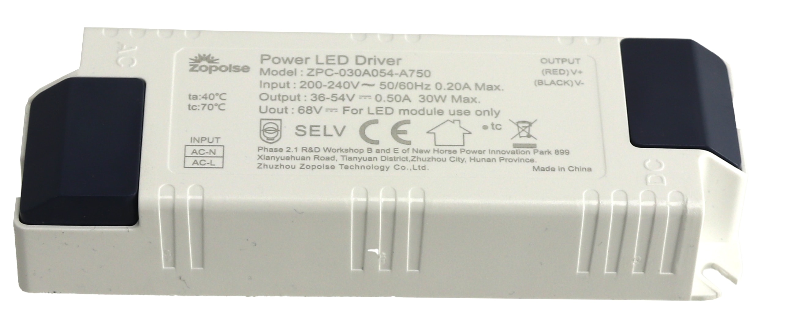 ZOPOISE LED-Schaltnetzteil ZPC-030A054-A750, 30 W