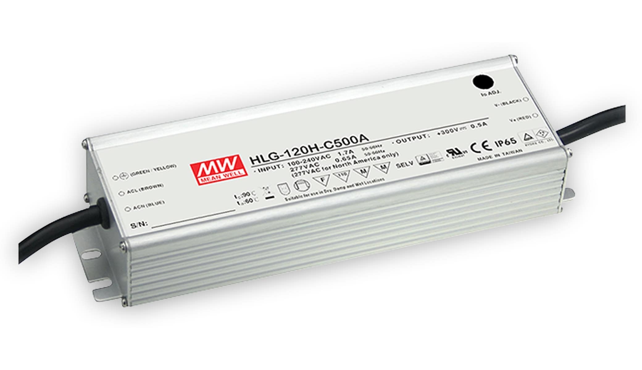 MEAN WELL LED-Schaltnetzteil HLG-120H-C1400A, 108 V-/1400 mA