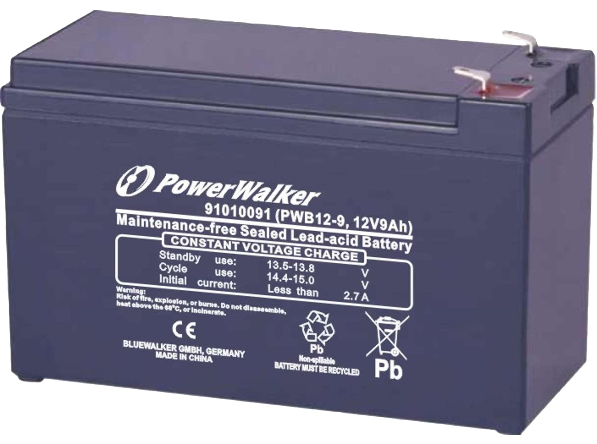 POWERWALKER USV Batterie PWB12-9 Bluewalker